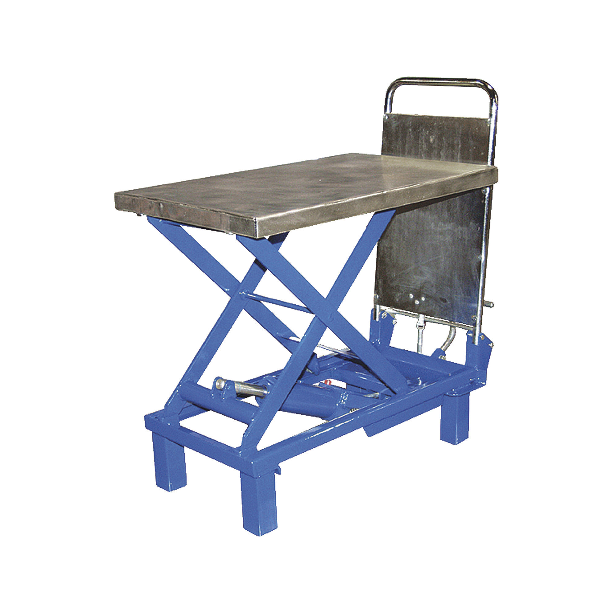 Vestil Foot Pump Scissor Lift Table - 27.5in.L x 17.5in.W, 400-Lb. Capacity, Welded Steel, Model# SCTAB-400