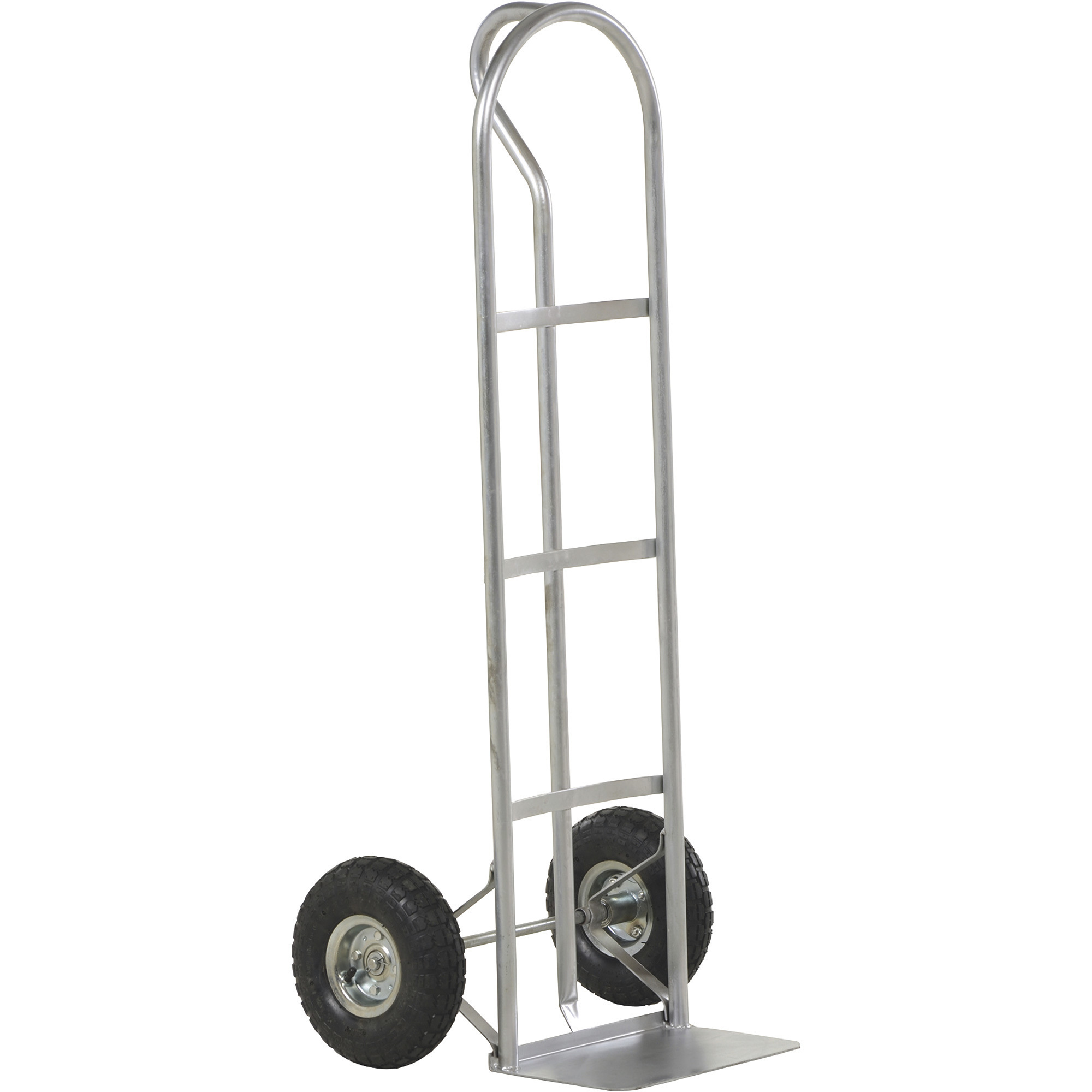 Vestil P-Handle Hand Truck - Steel, 500-Lb. Capacity, 10in. x 3.5in. Pneumatic Wheels, Model# SPHT-500S