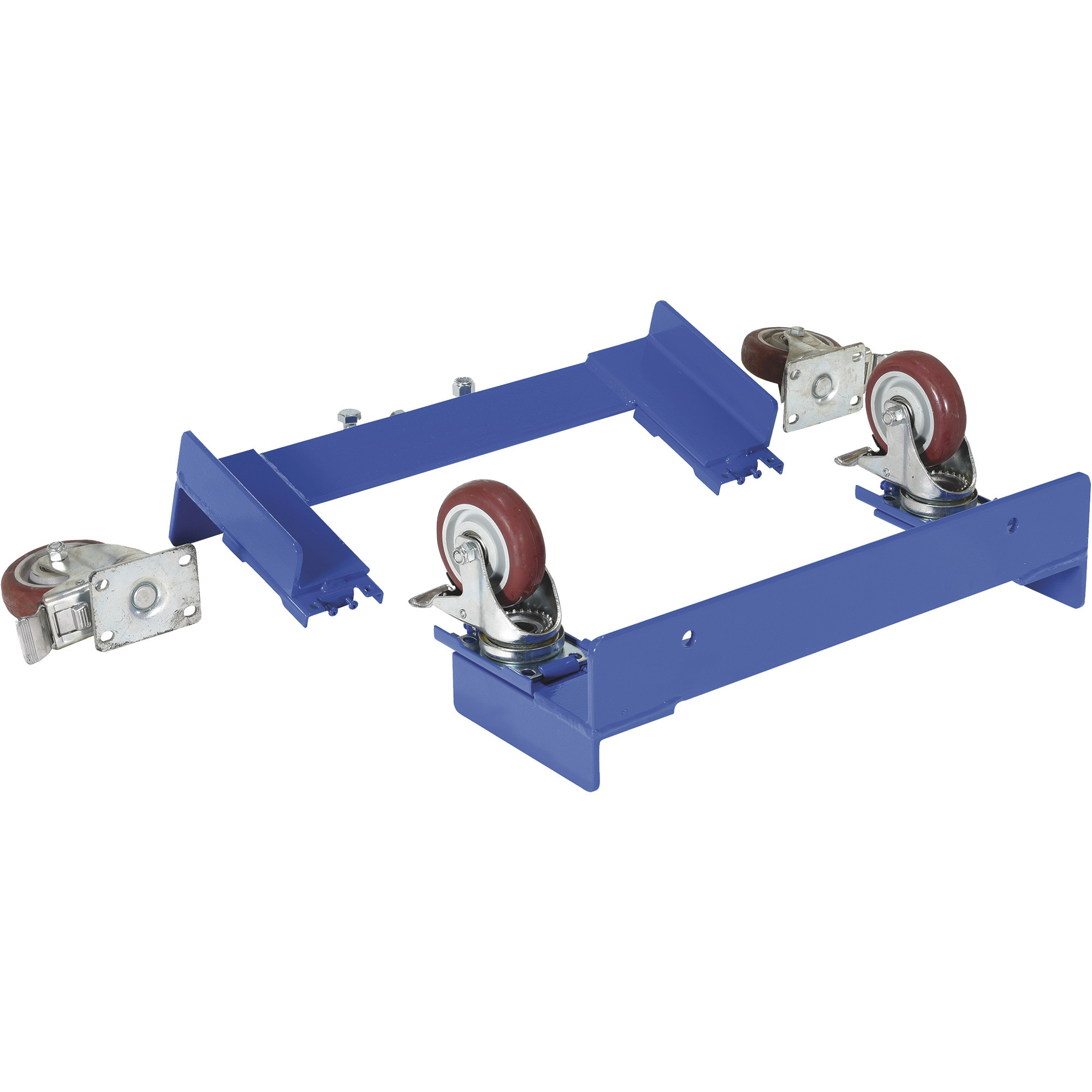 Vestil Caster Kit for Welding Cylinder Caddy - 2 Rigid Casters, 2 Swivel Casters with Brakes, Model# CYL-CK