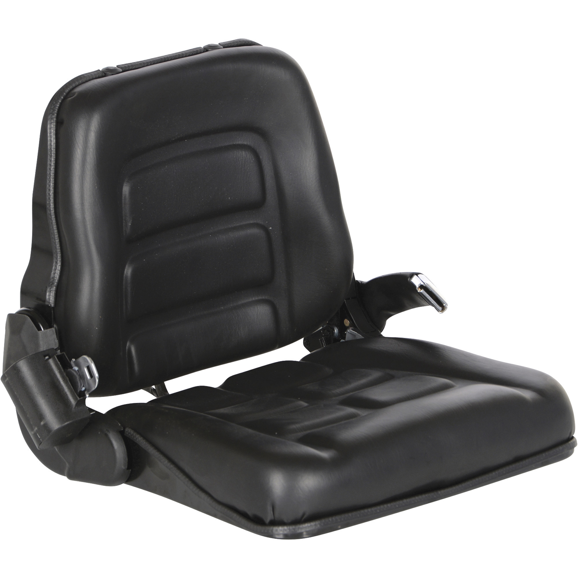 Vestil Industrial Fork Truck Seat - Ergonomic, Low Profile, Black, Model# LTS-V