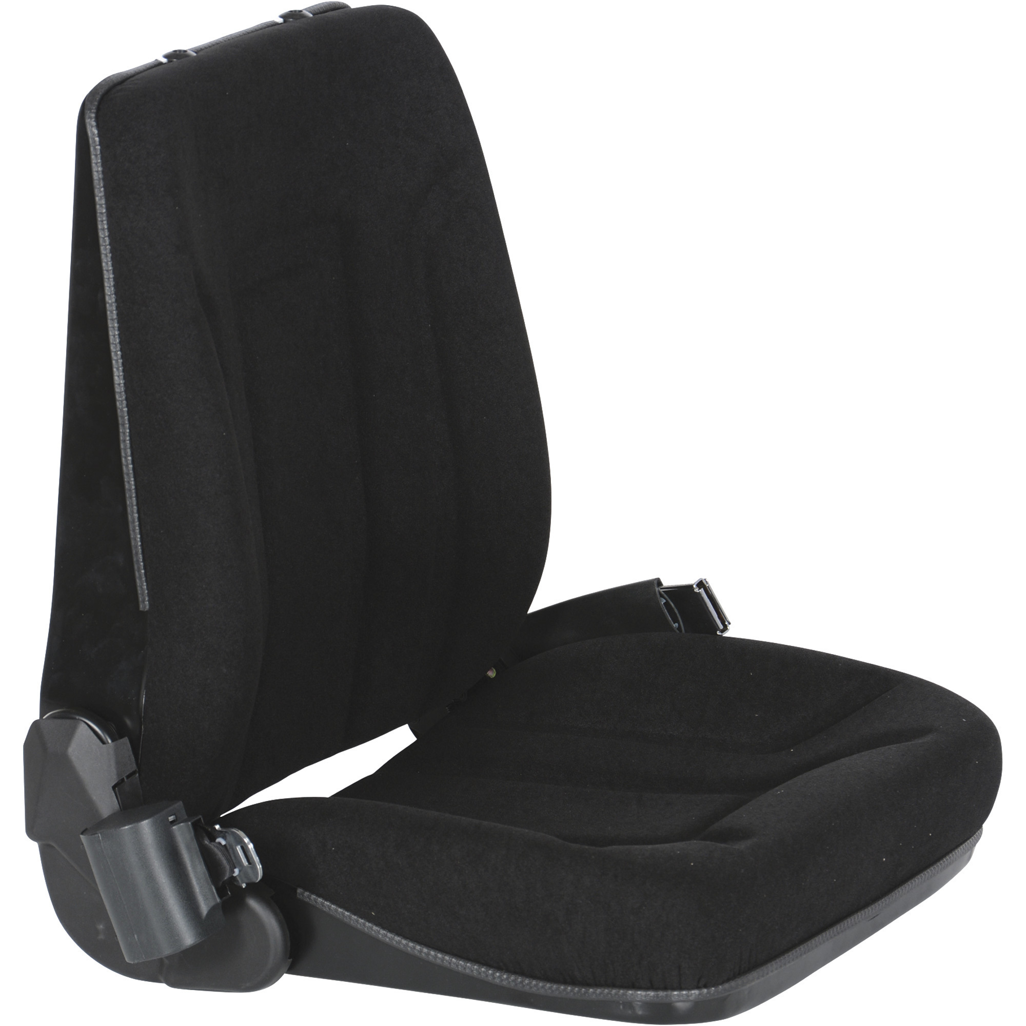 Vestil Deluxe Fork Truck Seat - Ergonomic, Low-Profile, Retractable Safety Belt, Model# LTSD-C