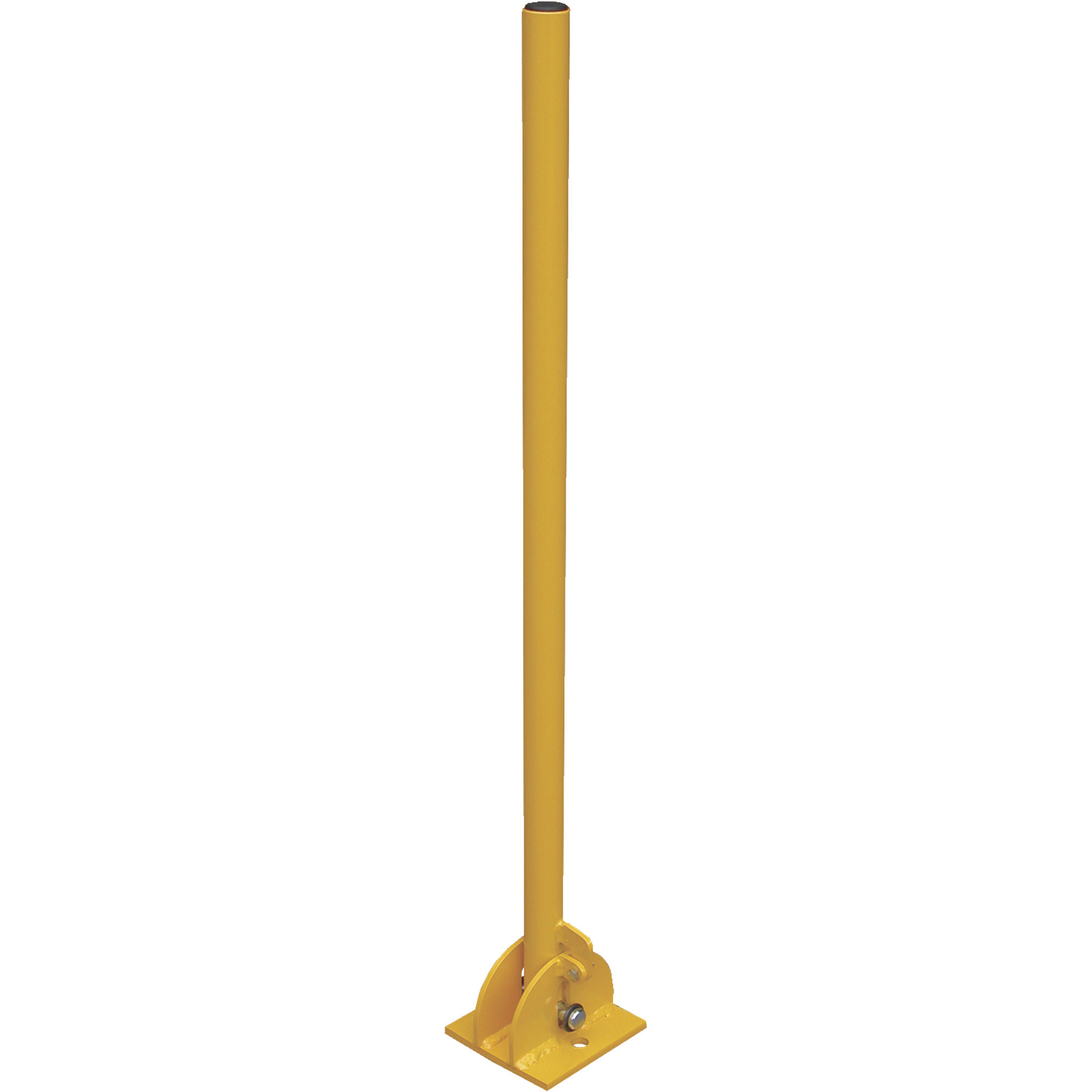 Vestil Folding Bollard - 42in. Height, Steel, Yellow, Model# BOL-FD-36-Y