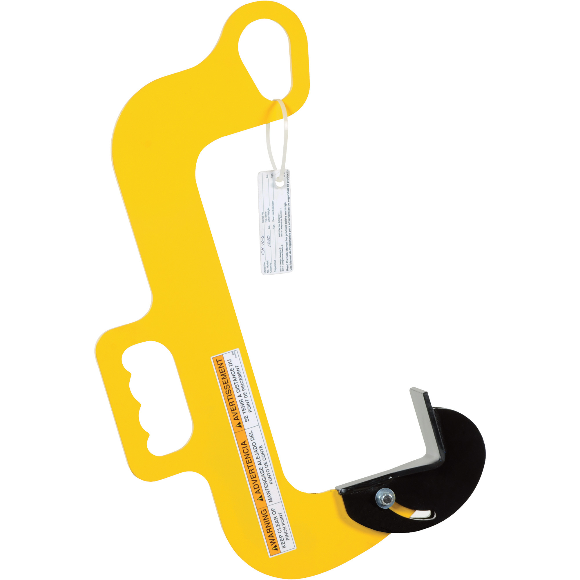 Vestil Overhead Coil Hook - 1,000-Lb. Capacity, 6in. Max Coil Width, Steel, Model# CH-10-6