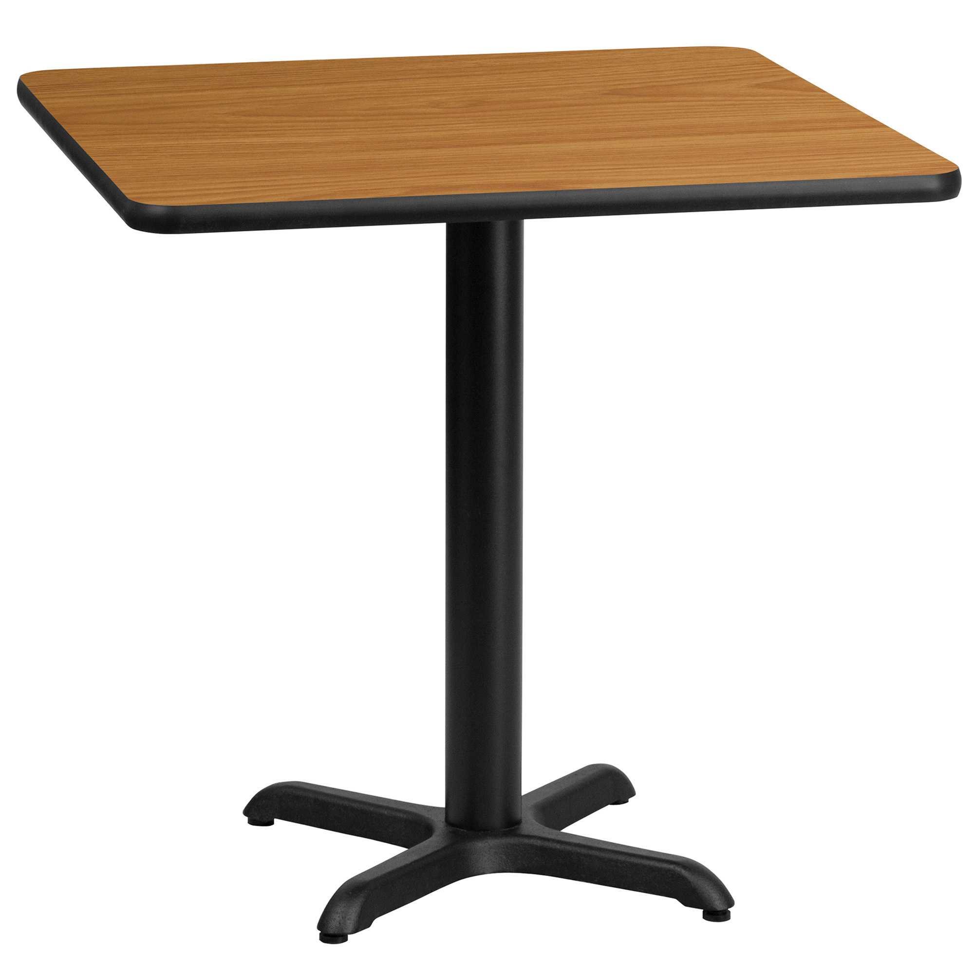 Flash Furniture 30in. Square Table with Laminate Top and X-Base ...