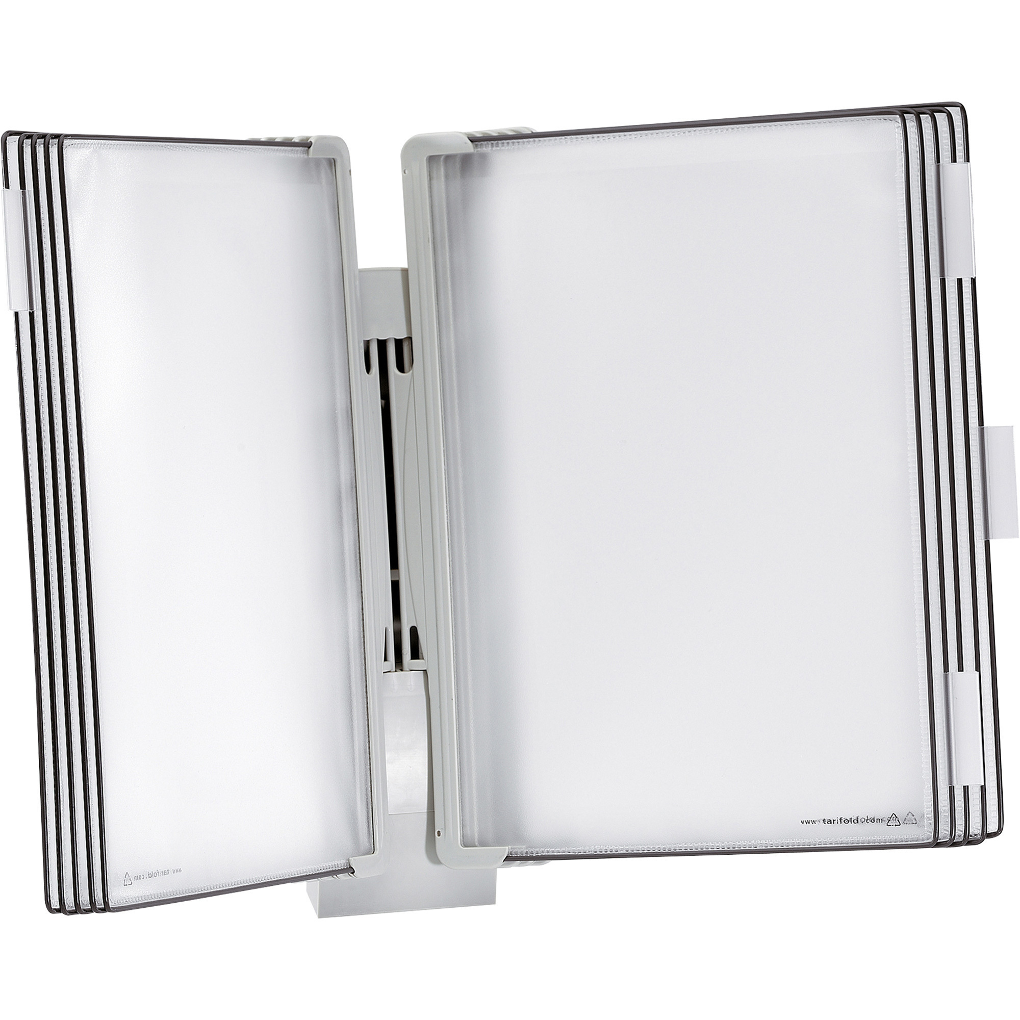 Tarifold Modular Wall-Mount 10-Pocket, 20-View Document Display, Gray, 14in.L x 11in.W, Model# TW271