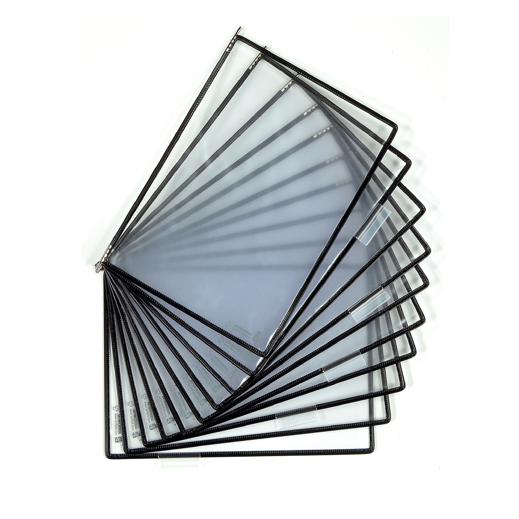 Tarifold Antimicrobial Pivoting Pockets for Wall or Desk Document Display System, 10-Pack with 20 Views, 14in. x 11in., Model# PA070