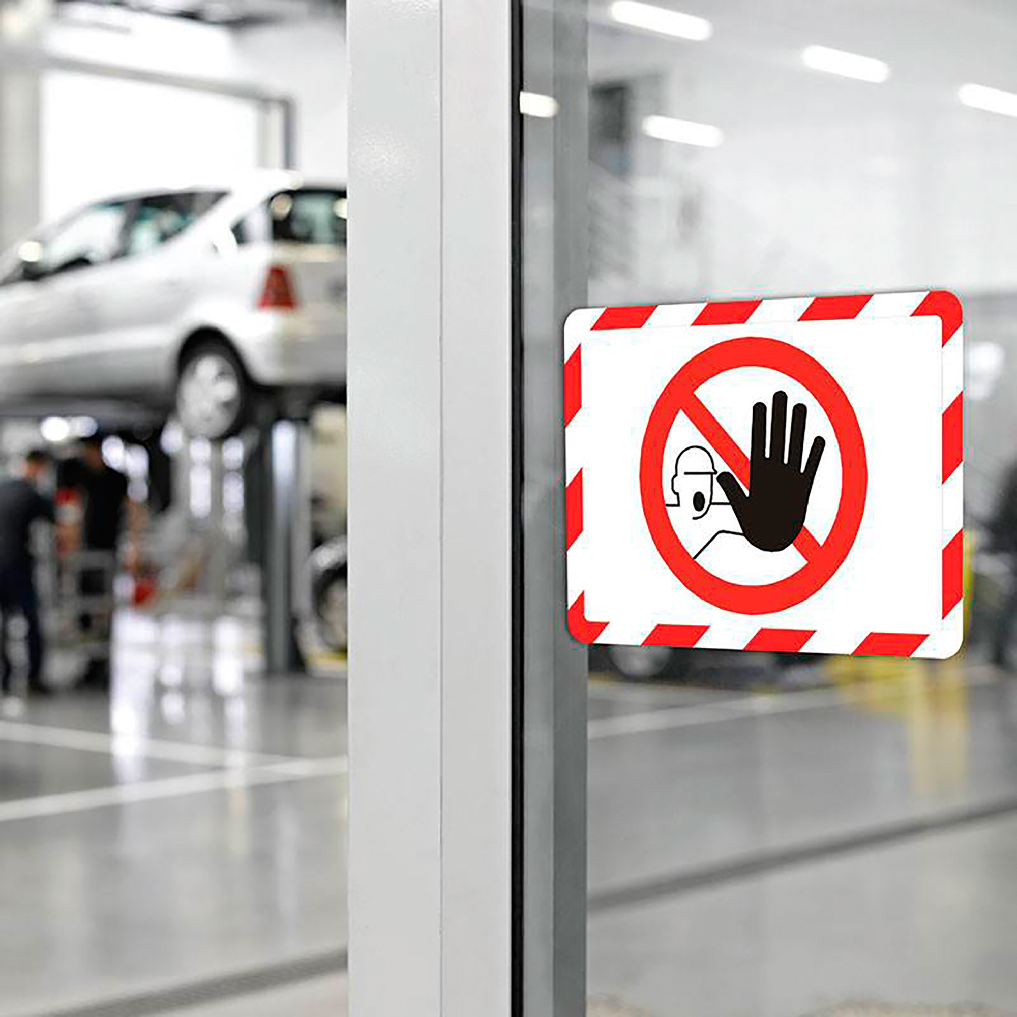 Tarifold Magnetic Self-Adhesive Safety Display Pocket 2-Pack, Red/White ...