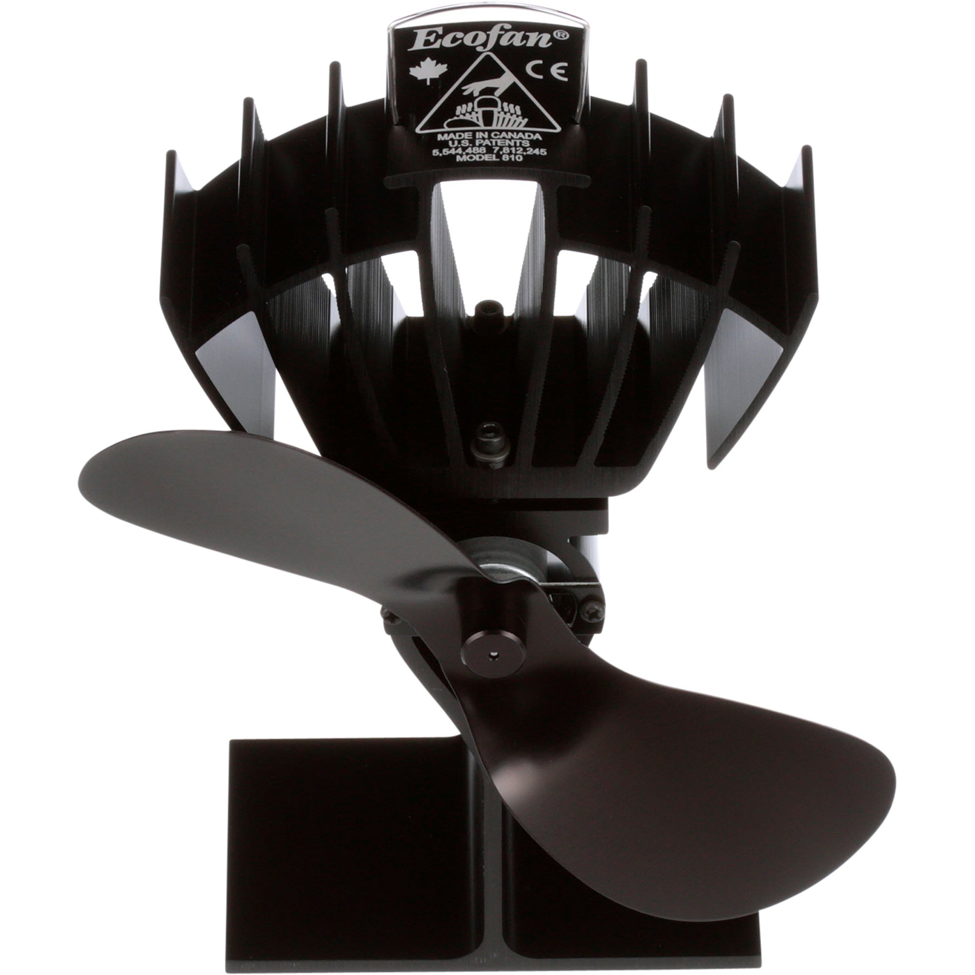 Ecofan UltrAir Heat-Powered Stove Fan For Wood Stoves — 125 CFM, Nickel,  Model# 810CAKBX