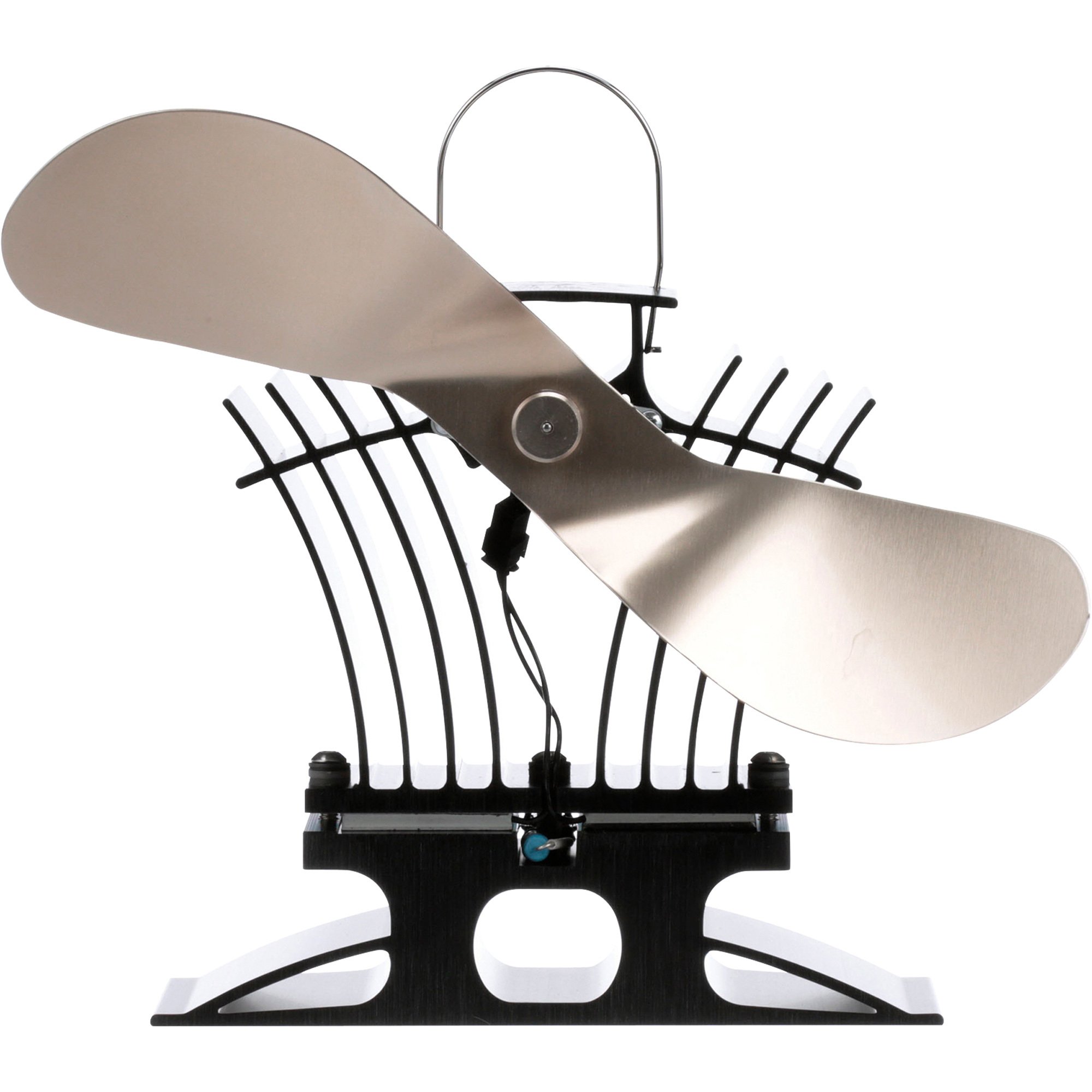 Ecofan BelAir Heat-Powered Stove Fan For Low Temp Stoves —140 CFM, Nickel,  Model# 806CAKBX