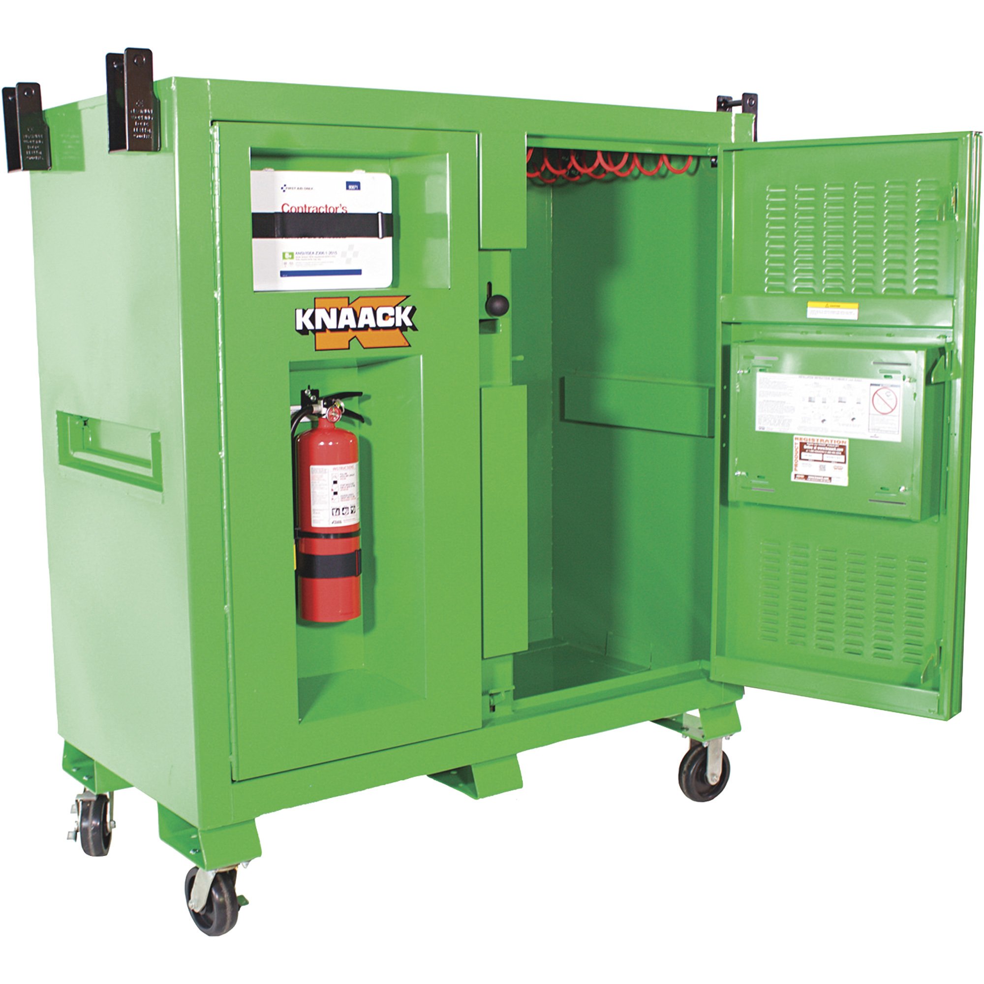 KNAACK Safety Kage — Green, 59.4 Cu. Ft., 60in.W x 30in.D x
