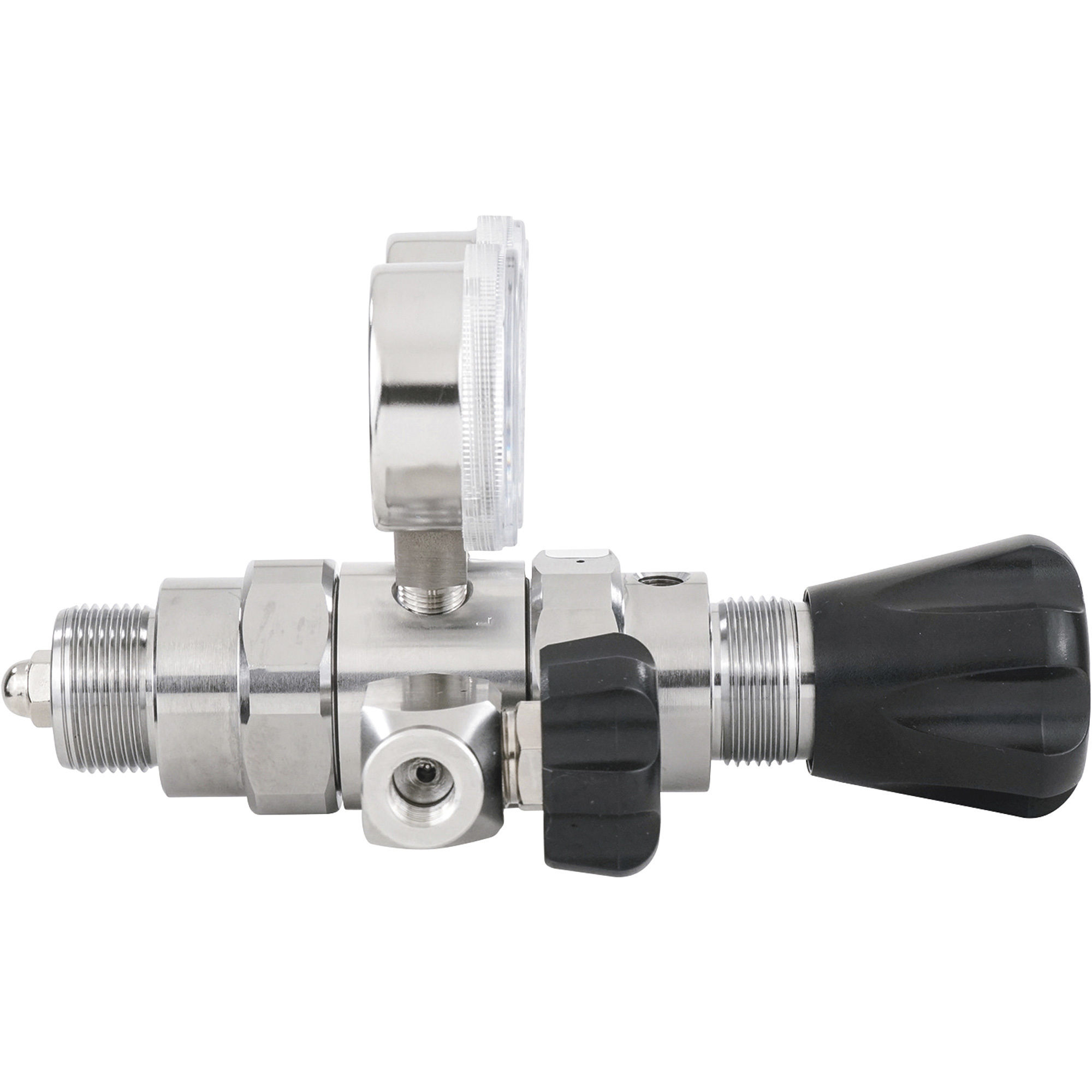 Harris Hydrogen and Flammable Specialty Gas Lab Regulator — CGA 350,  Two-Stage, 316 Stainless Steel, 0–50 PSI, Model# HP742-050-350-A Northern  Tool