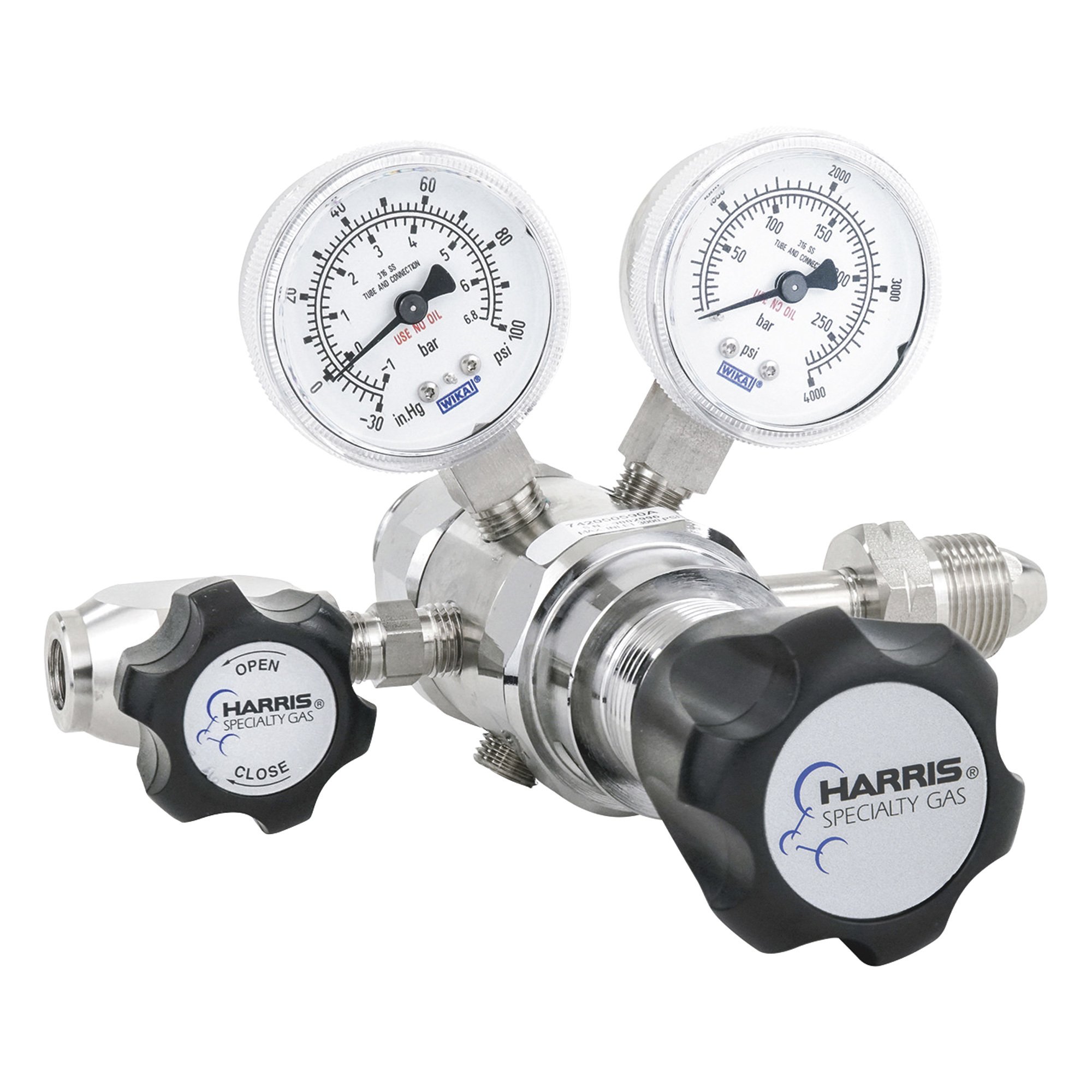Harris Industrial Air Specialty Gas Lab Regulator — CGA 590, Two-Stage ...