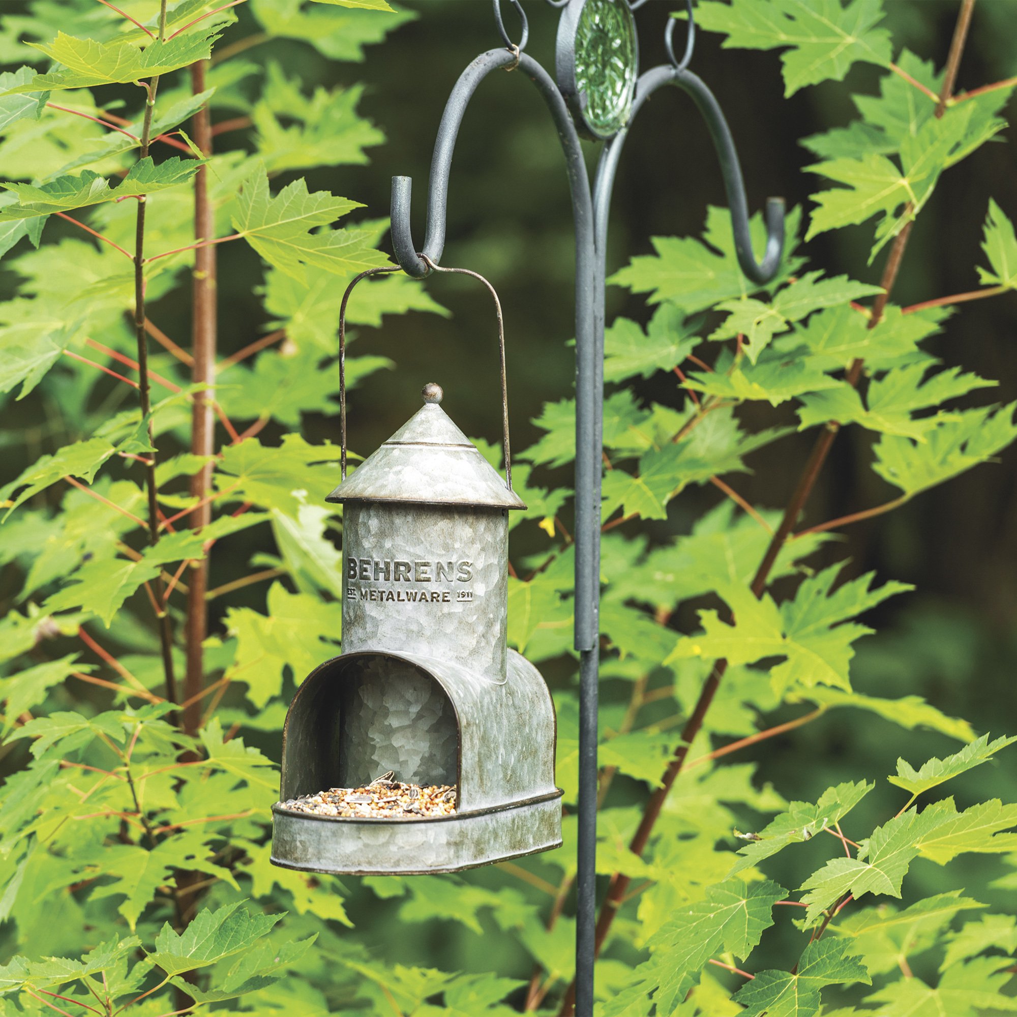 Behrens Aged Galvanized Steel Bird Feeder | Northern Tool