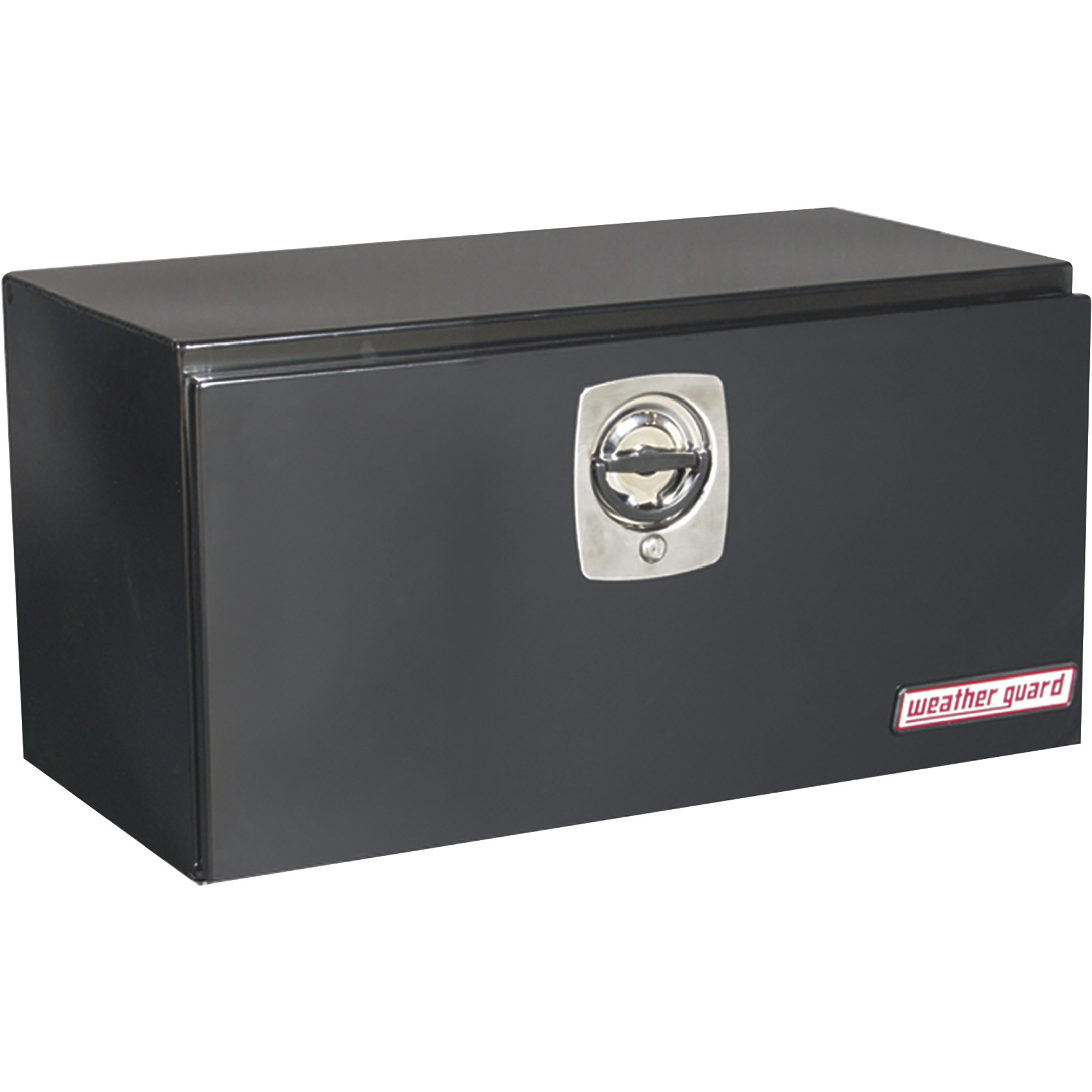Weather Guard Underbody Truck Tool Box, Steel, Gloss Black, 30.13in.L x 18.13in.W x 18.25in.H, Model# 530-5-02