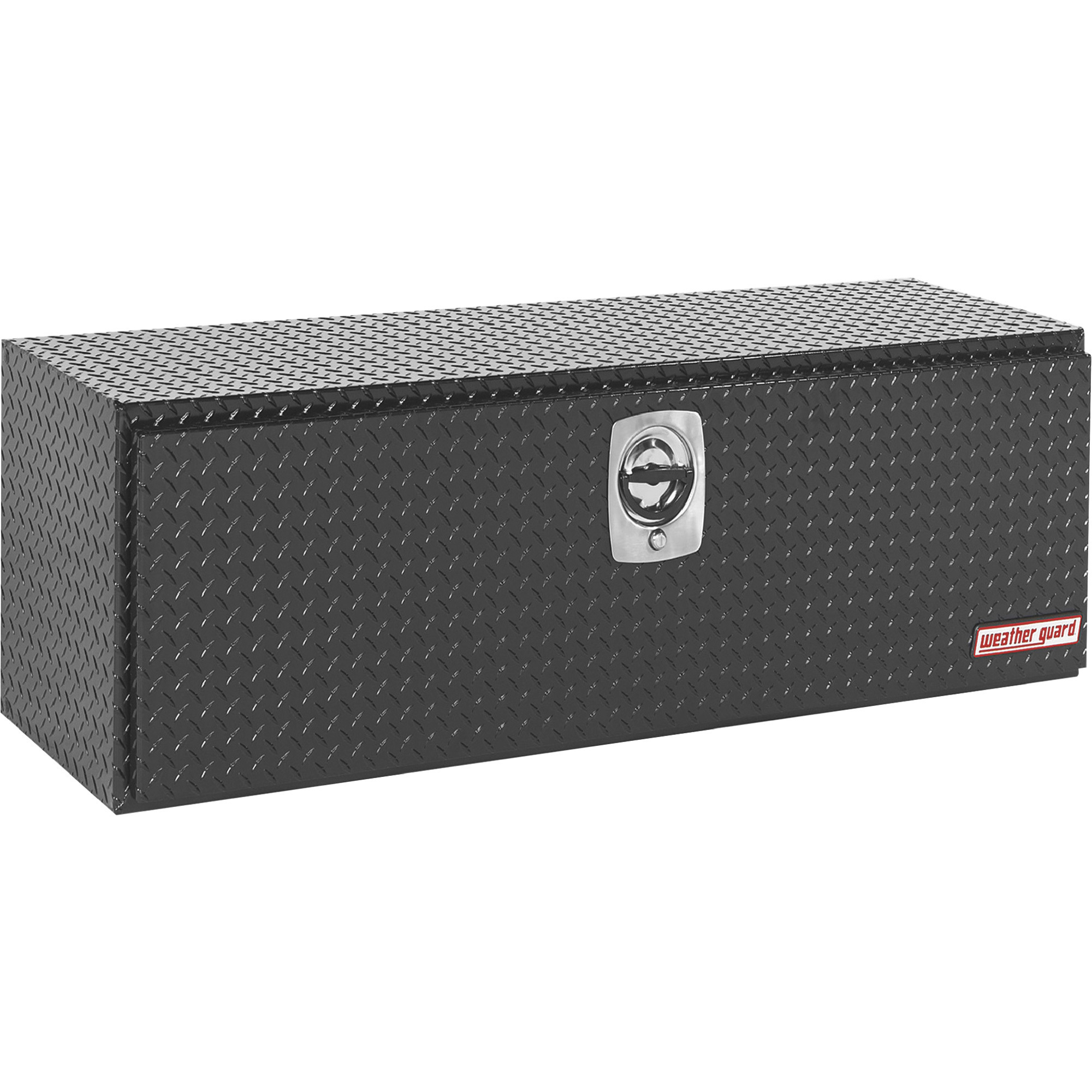 Weather Guard Underbody Truck Toolbox, Aluminum, Gloss Black, 48.13in.L x 18in.W x 19in.H, Model# 648-5-02