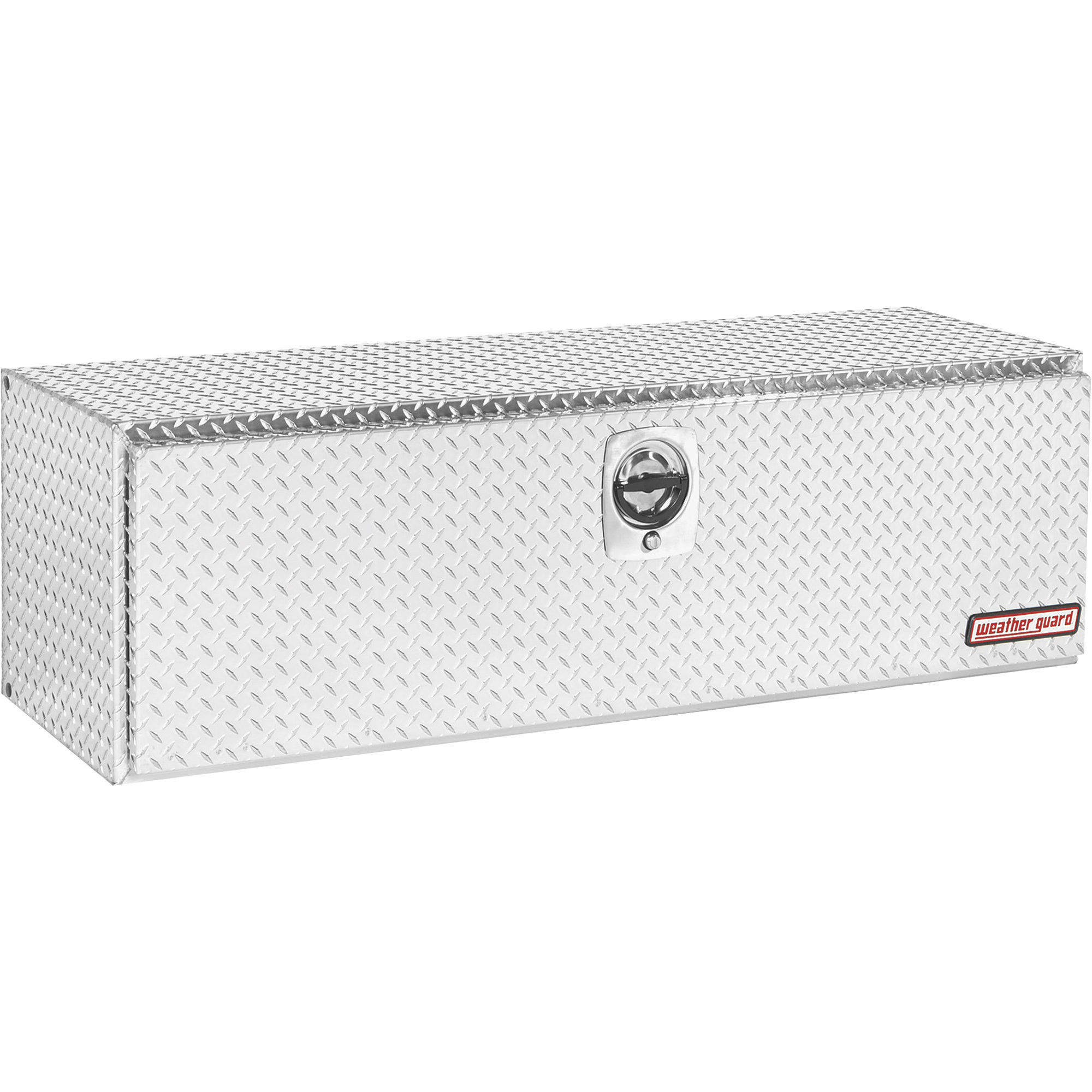 Weather Guard Underbody Truck Tool Box, Aluminum, Diamond Plate, 60.13in.L x 18in.W x 18in.H, Model# 660-0-02