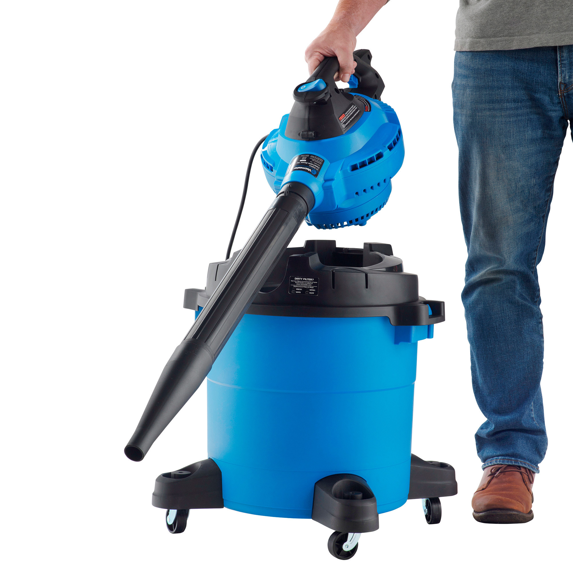 Vacmaster 2in1 Wet/Dry Blower/Vac — 106 CFM, 10 Gallon, 4 Peak HP