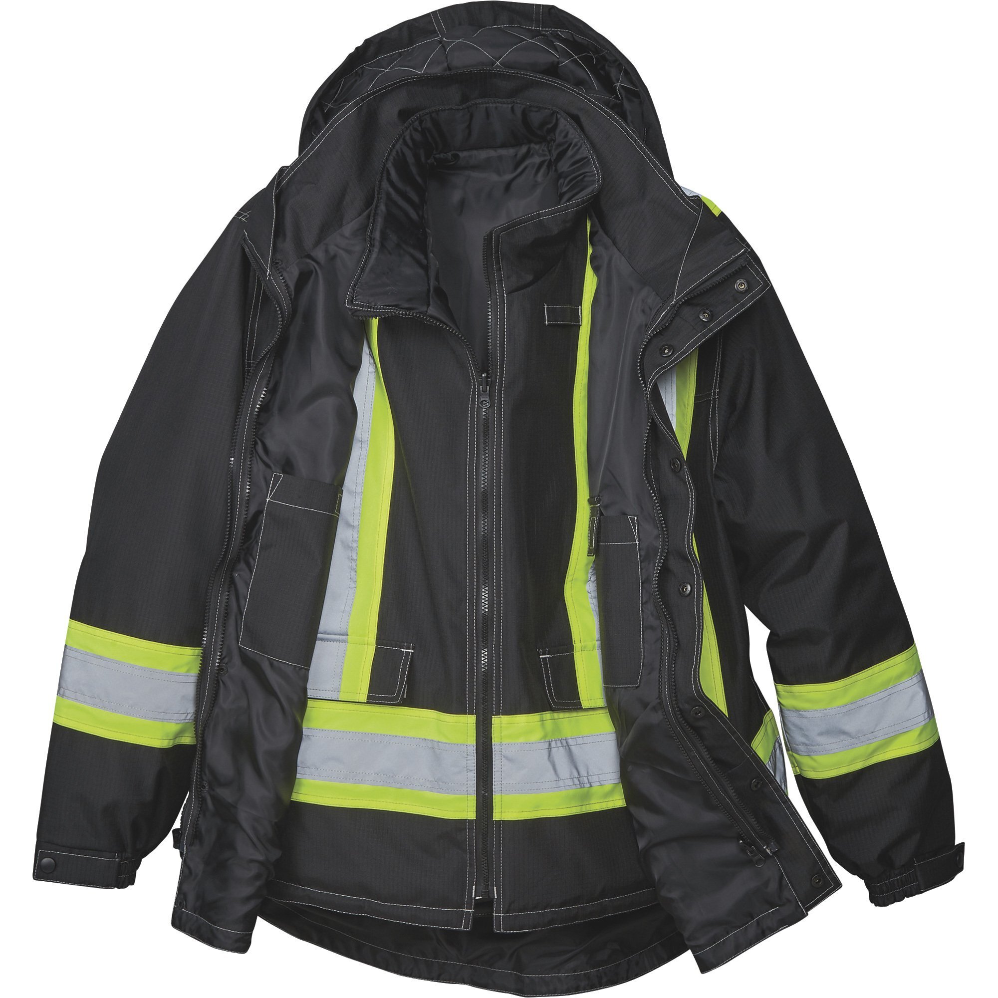GRAVEL GEAR アクティブジャケット M Men's Gravel Gear Class 3 High Visibility 4-in-1 Parka