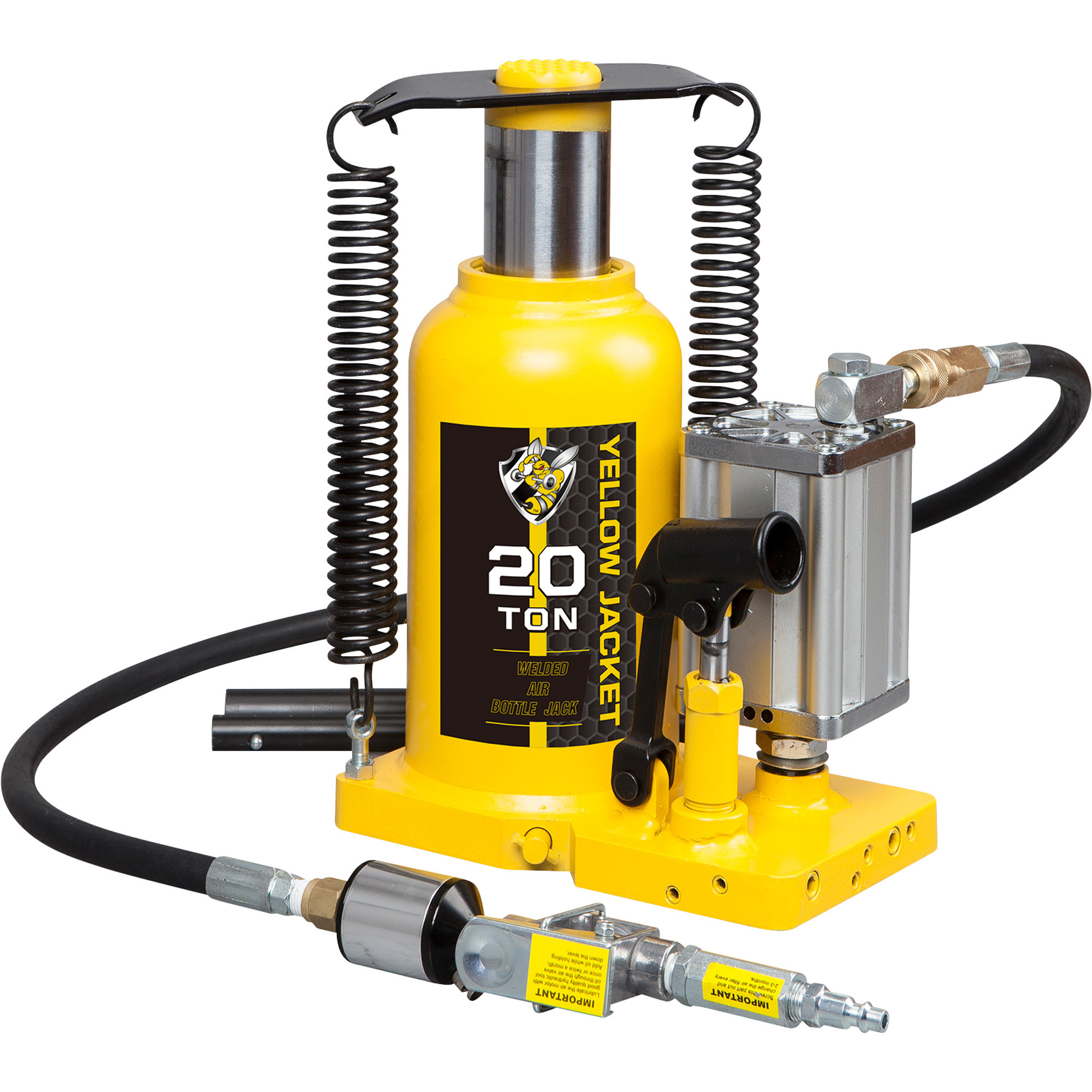 Yellow Jacket 20-Ton Air/Hydraulic Super-Duty Bottle Jack Northern Tool