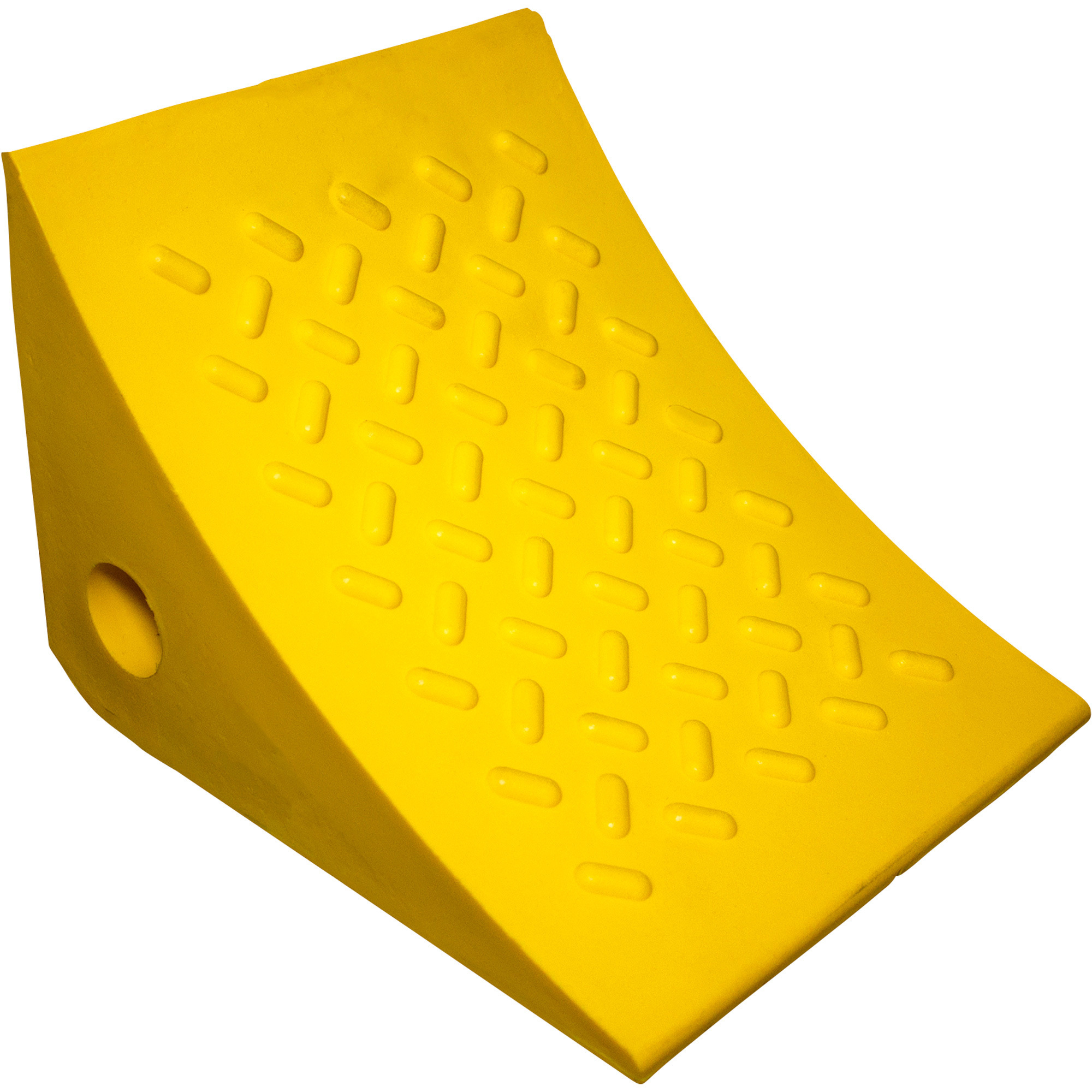 ESCO Wheel Chock, Safety Yellow, 5-Ton Capacity, 8in.L x 7in.H