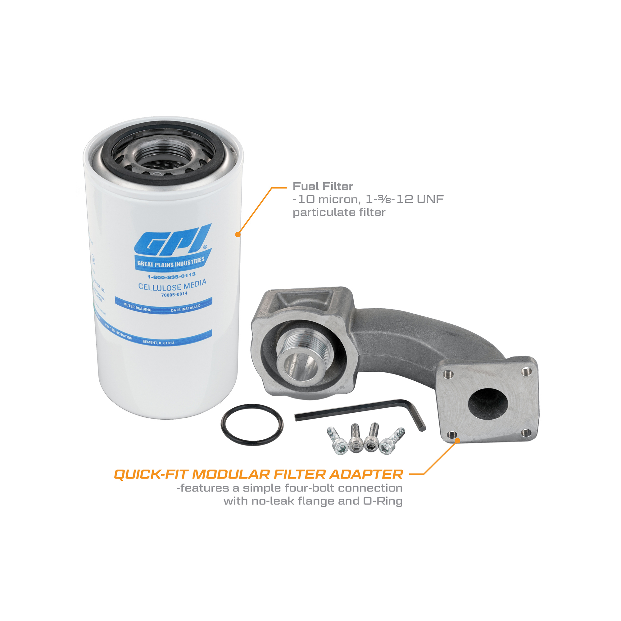 GPI Fuel Transfer Pump Filter Kit, Model 12950001 Northern Tool