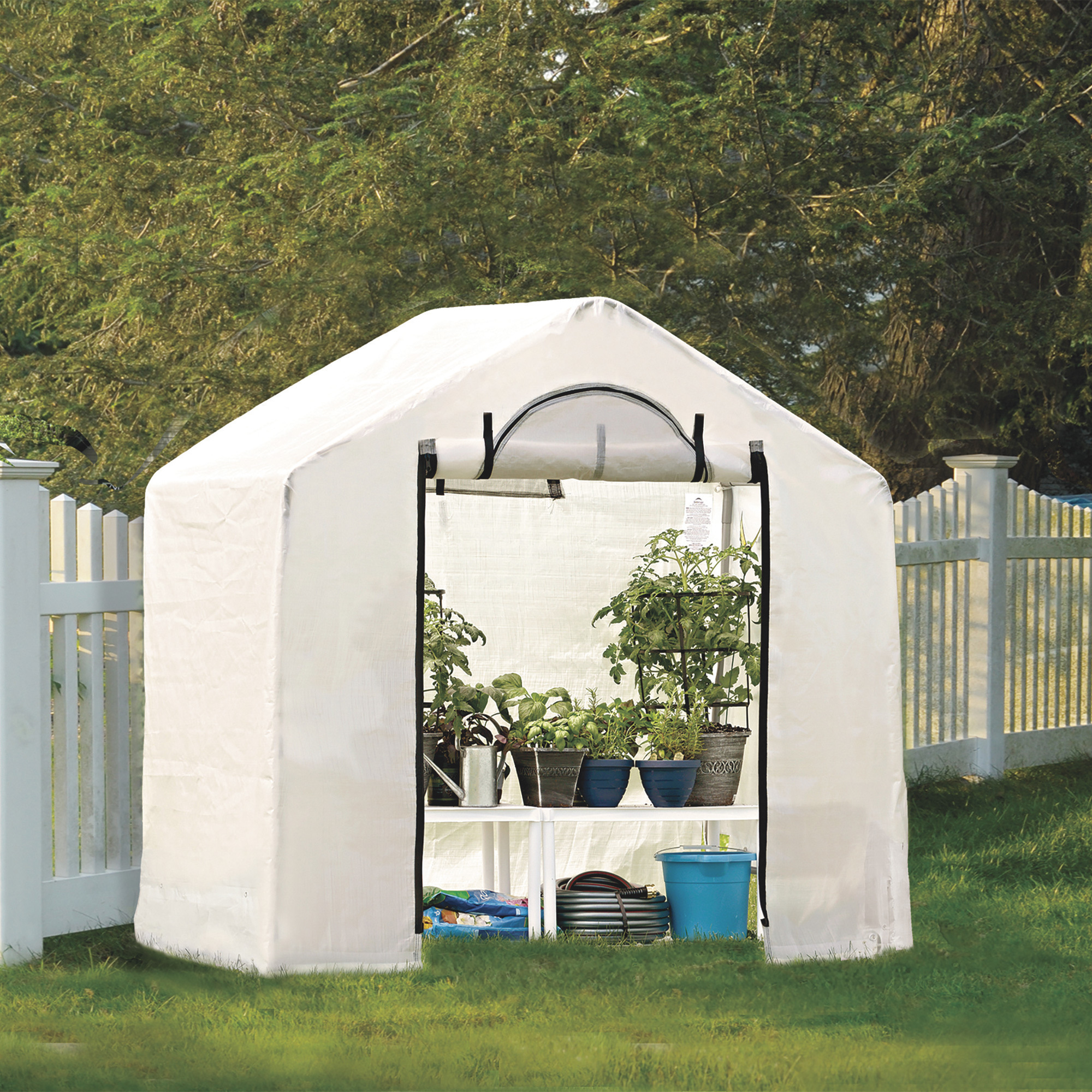 ShelterLogic Grow-It Backyard Greenhouse Kit with Luminate Diffusion Fabric  — x x Center, Model# 70208 Northern Tool