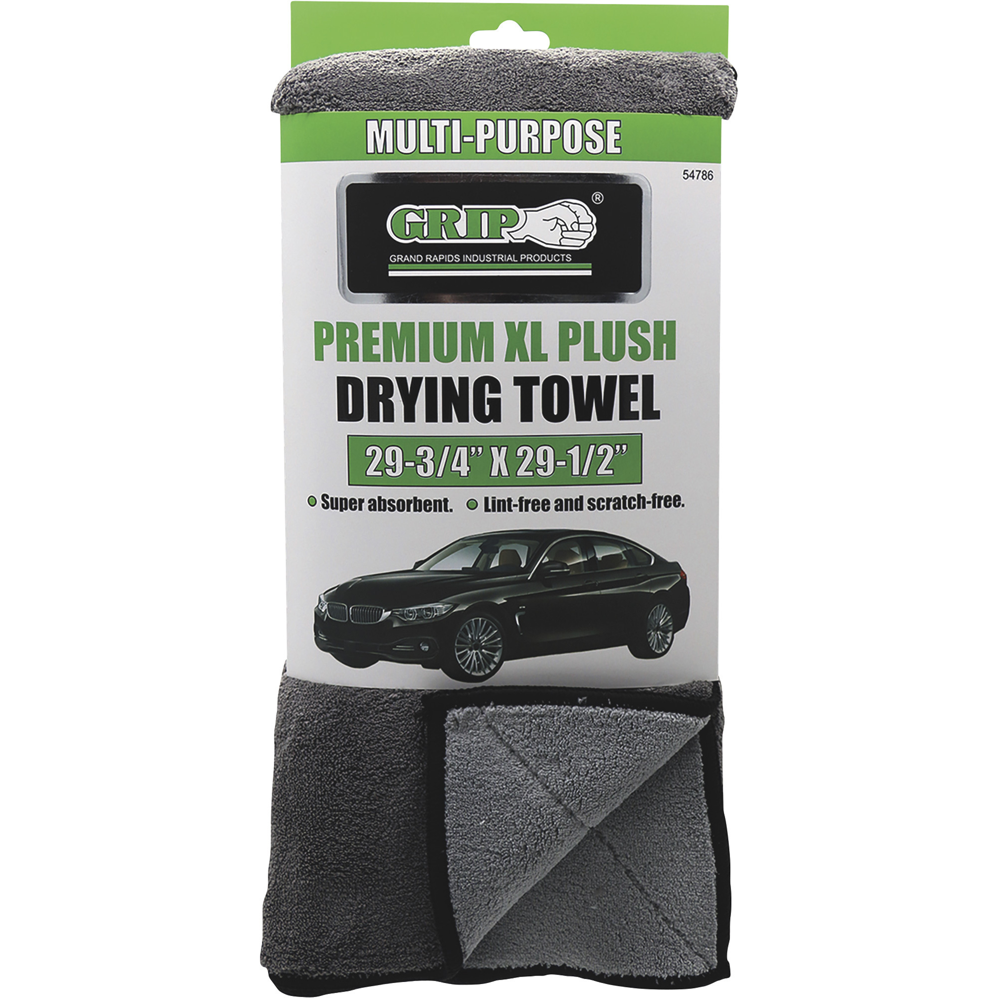 Grip Premium XL Plush Drying Towel — 6 Sq. Ft., Model 54786 Northern