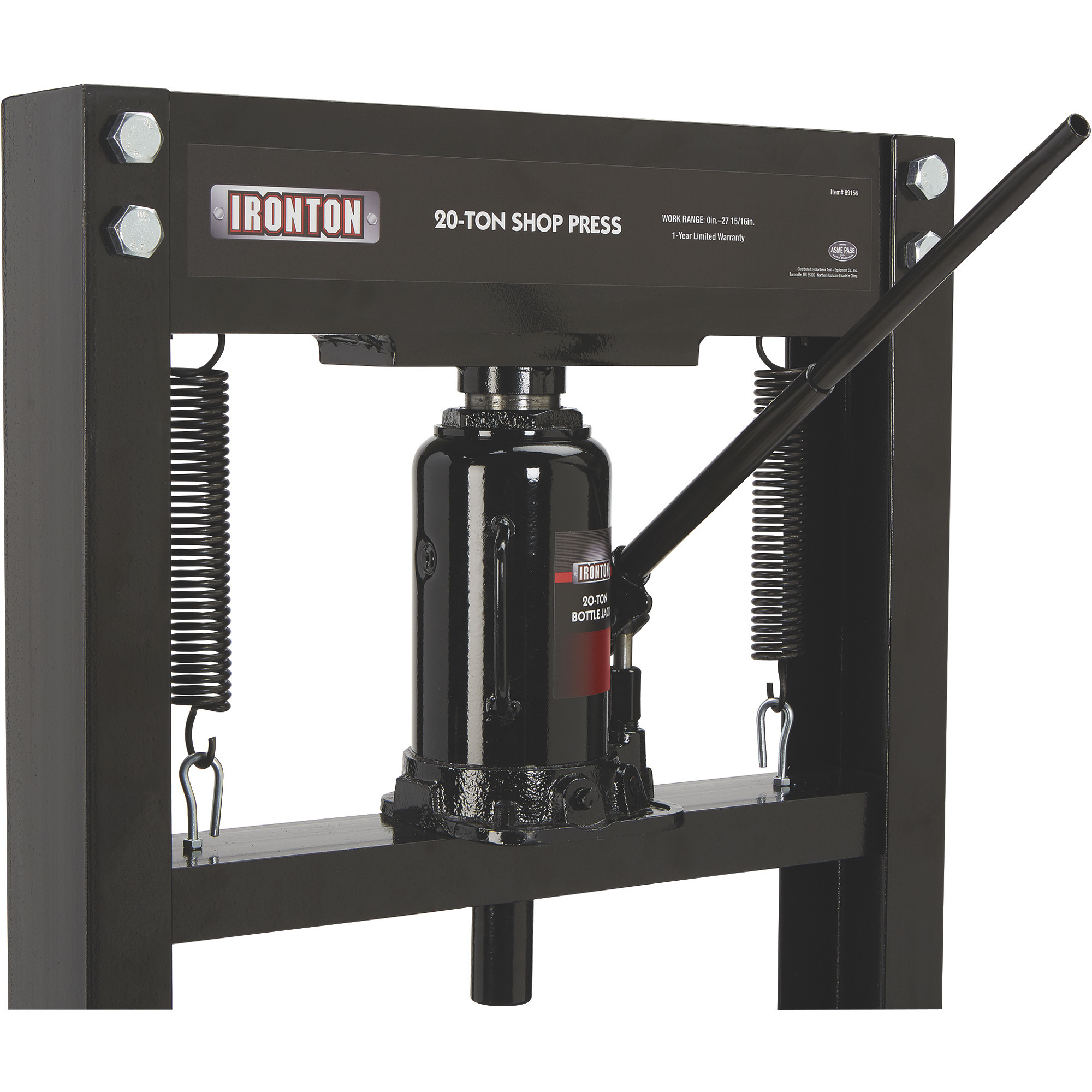 Ironton 20-Ton Hydraulic Shop Press