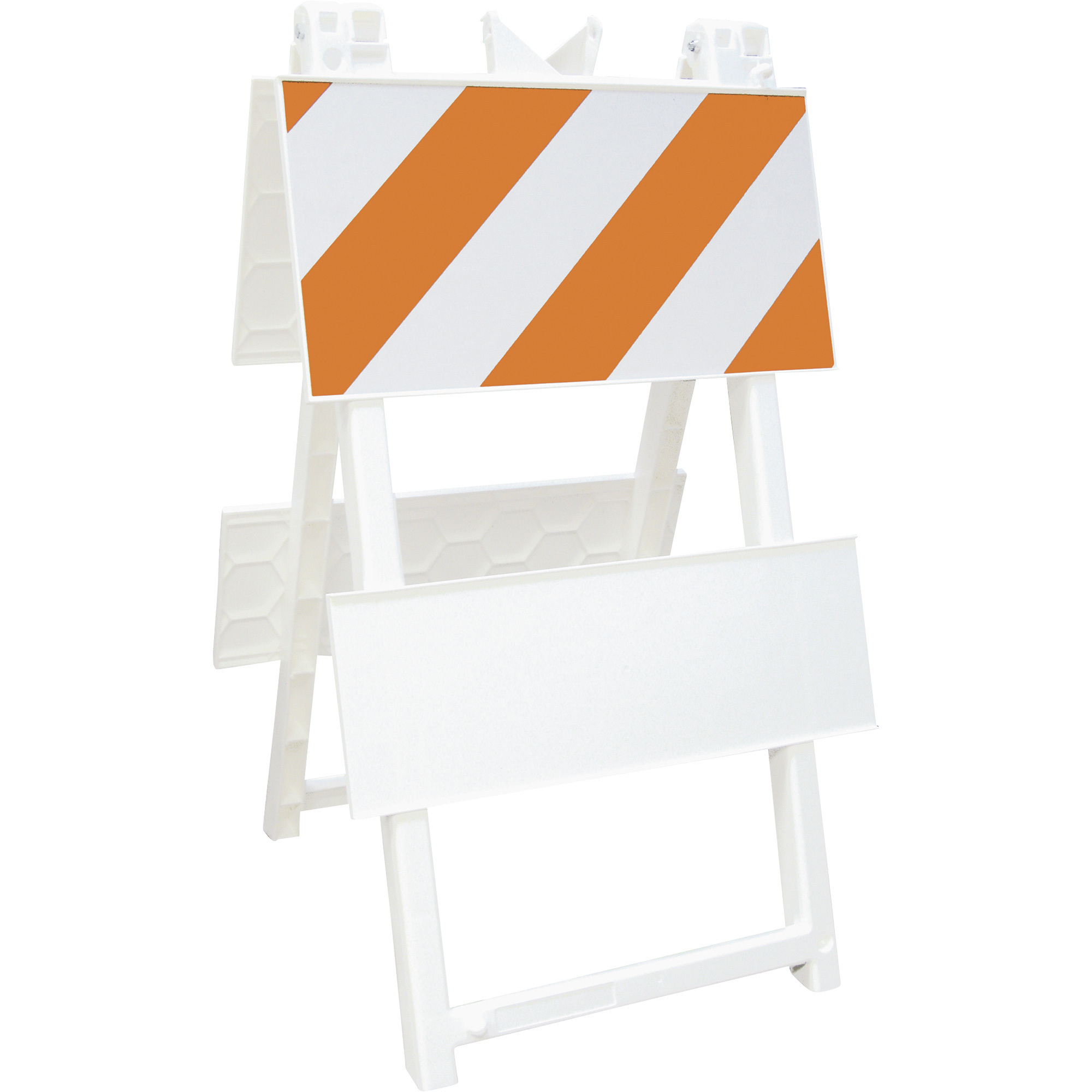 Plasticade Econocade Type I All-Plastic Barricade, 24.2in.W x 42.6in.H x 2.5in.D, Model# 110-WT12EG