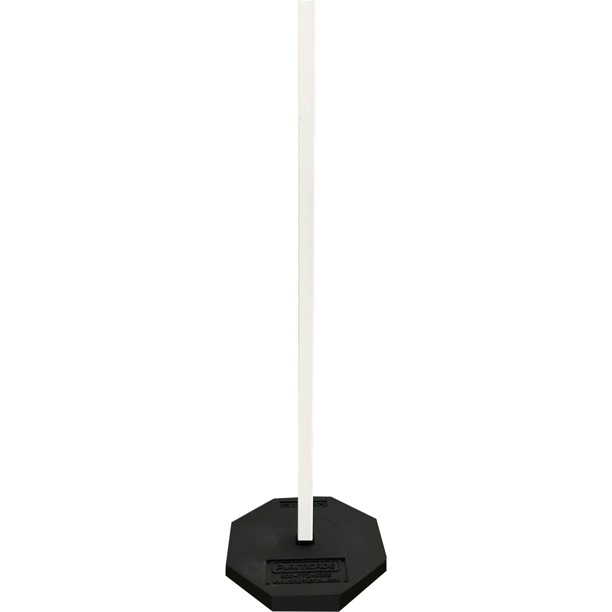 Plasticade 30-Lb. Sign Base with 60in.H Squaqre Post, 60in.H Square Post, Model# 800-RB-30-60PK-KIT