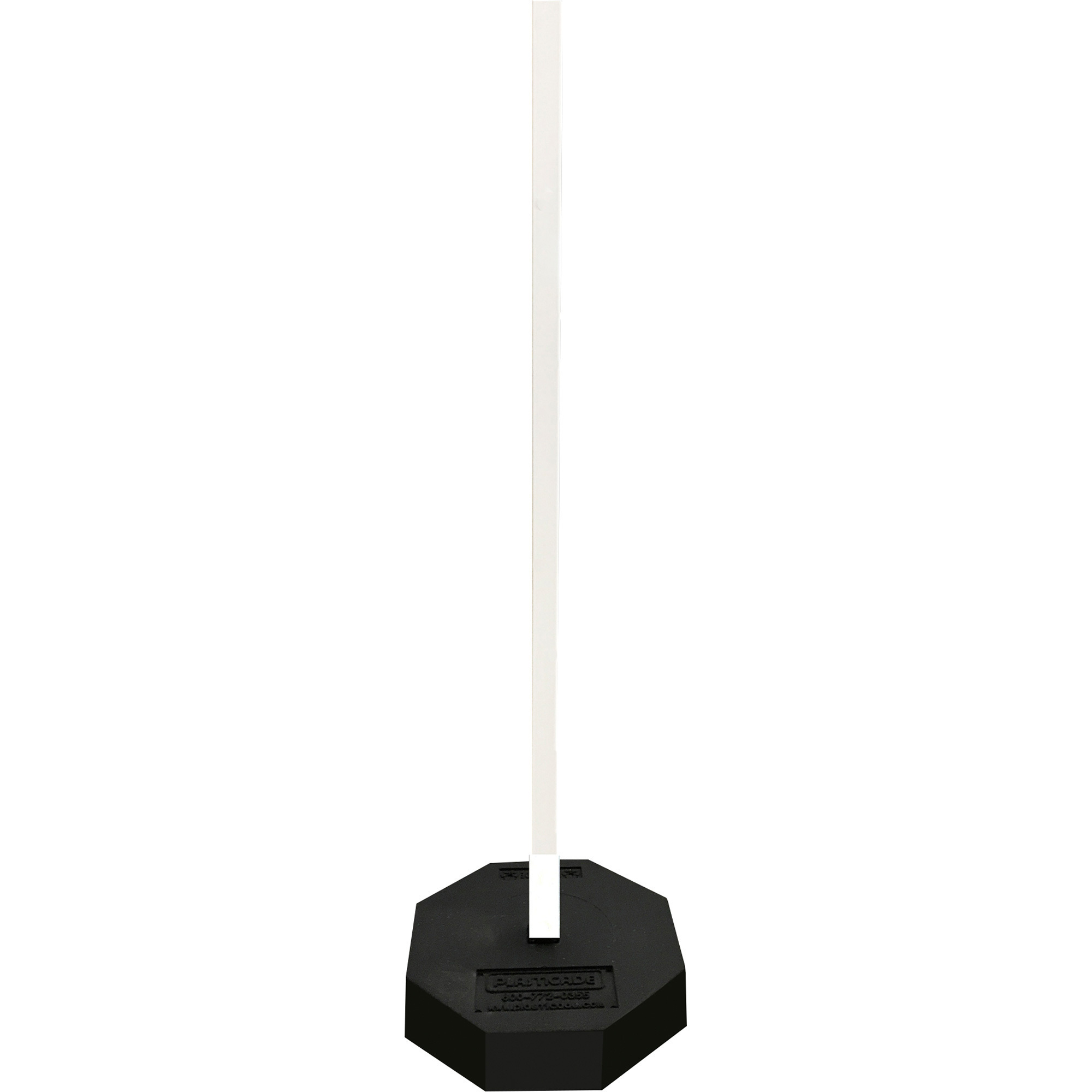 Plasticade 60-Lb. Sign Base with 60in.H Square Post, 60in.H Square Post, Model# 800-RB-60-60PK-KIT
