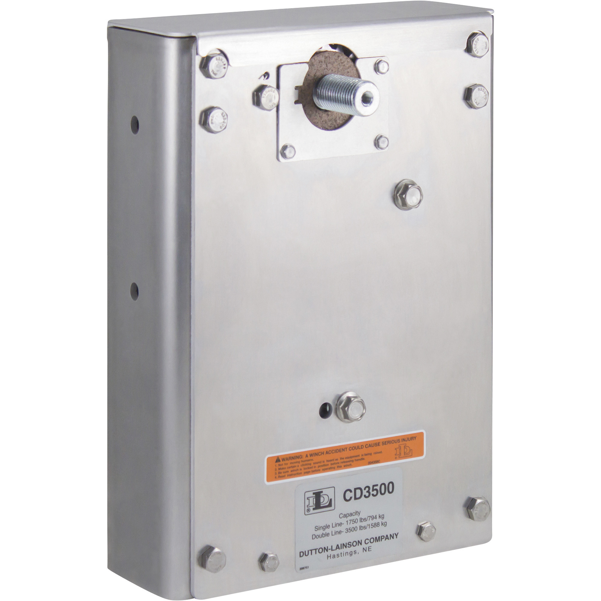 Dutton-Lainson Chain Drive Manual Winch, 1750 Lb. Single-Line Capacity, Model# CD3500