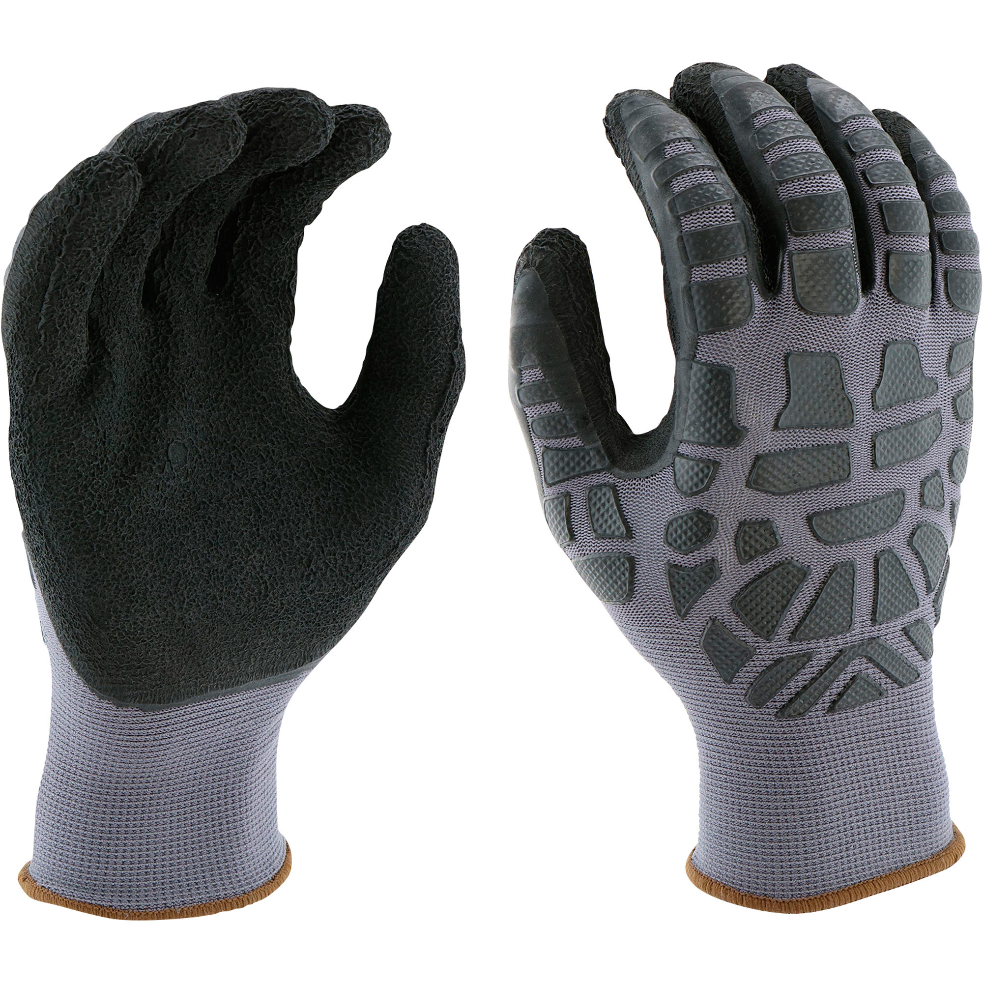 West Chester MicroArmor Latex Gloves, Patterned Gray/Black, XL, Model ...