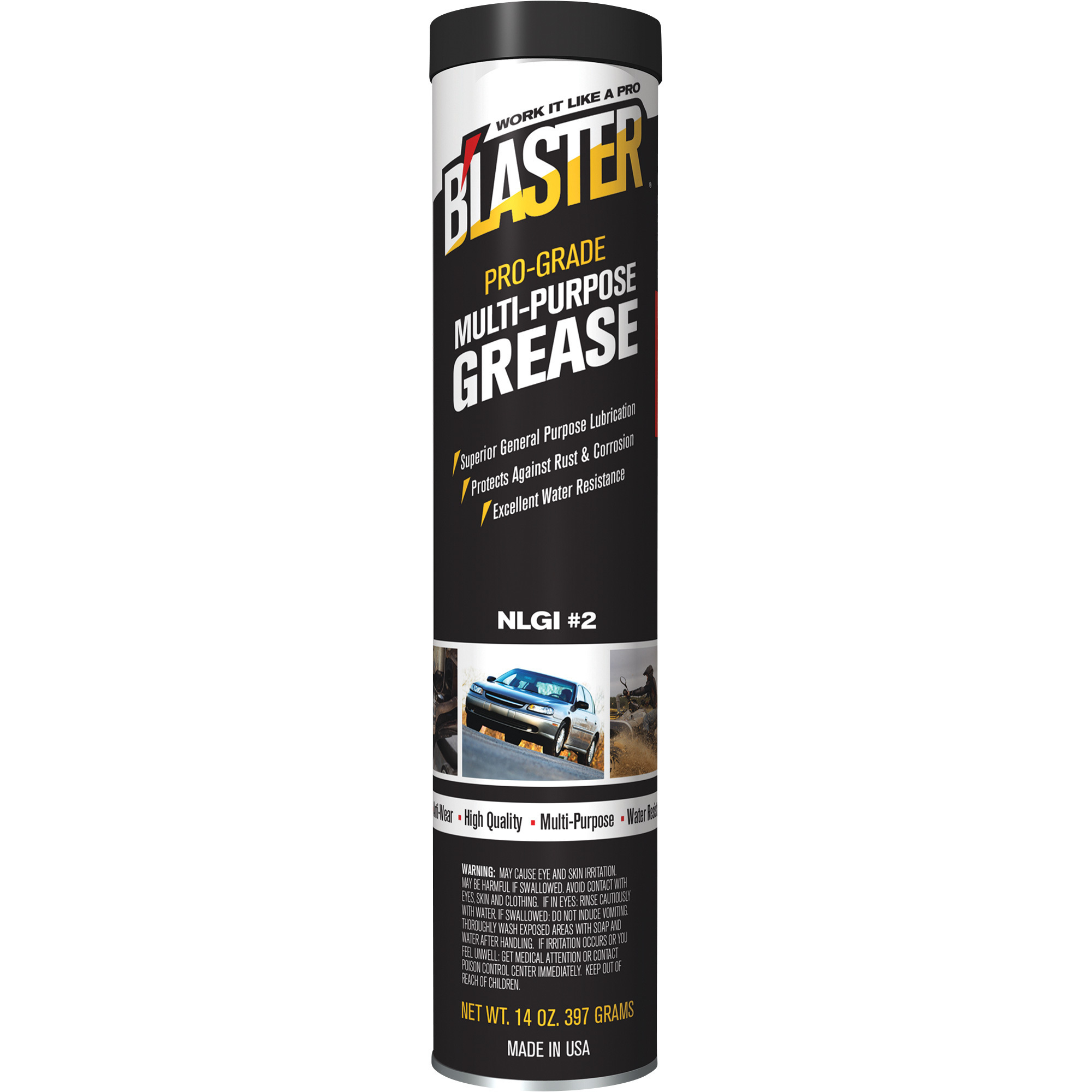 Blaster MultiPurpose Grease, ProGrade, 14 Oz., Model GR14CMP
