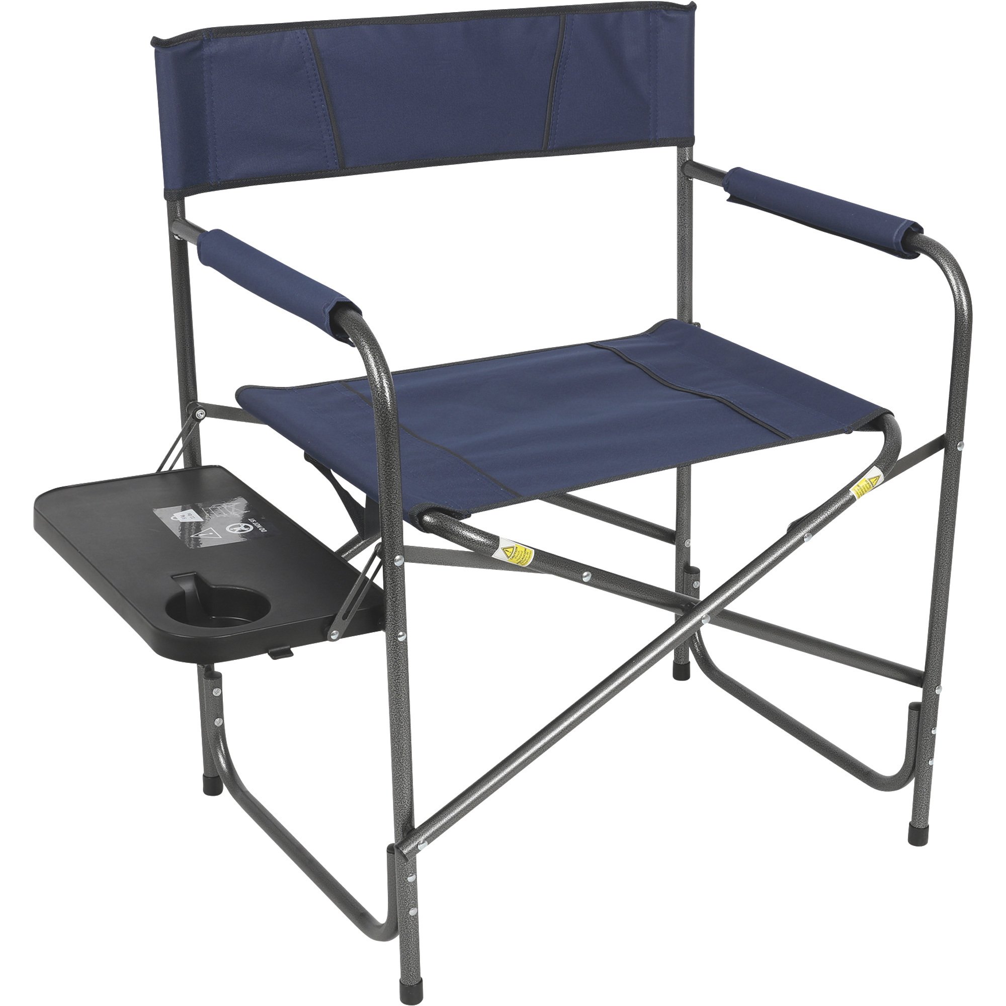 Director's Folding Camp Chair with Side Table — 250-Lb. Capacity