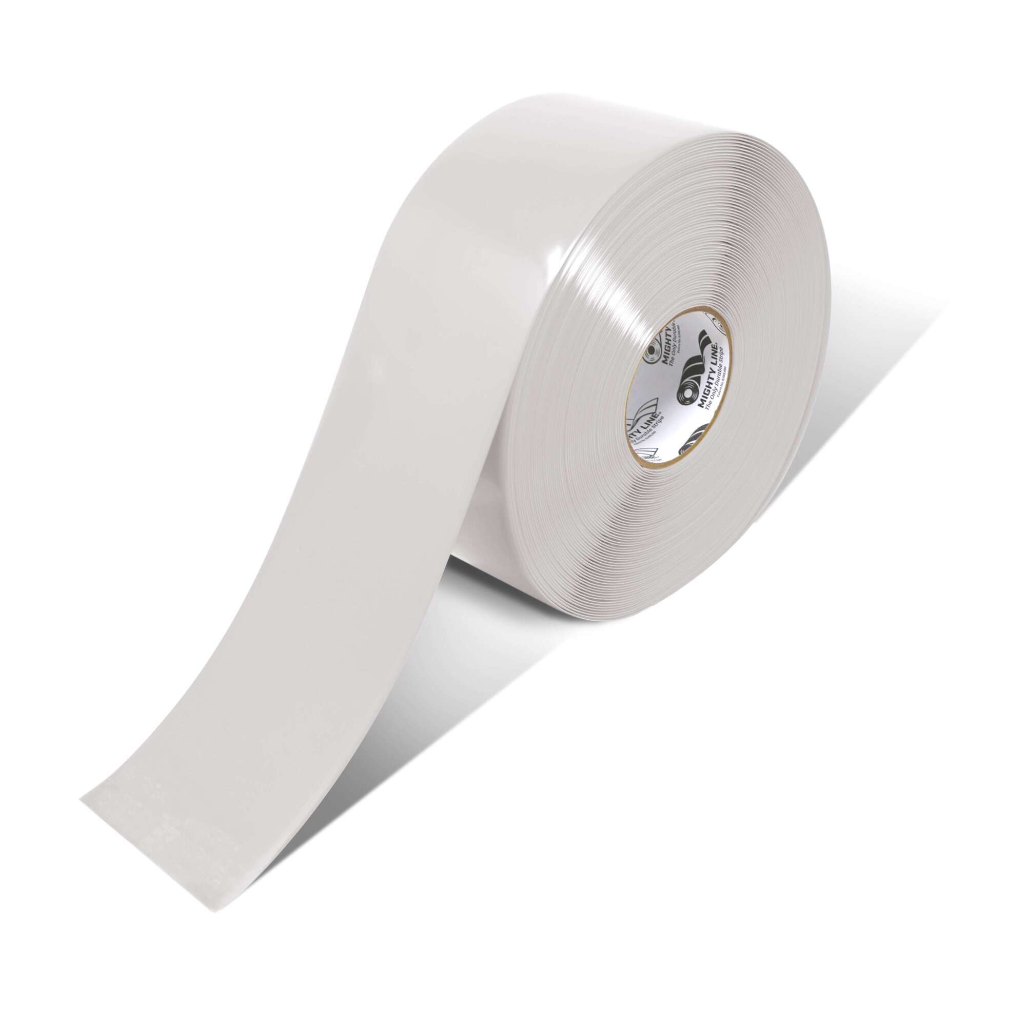 Mighty Line Industrial Floor Marking Tape, White, 4in. x 100ft. Roll