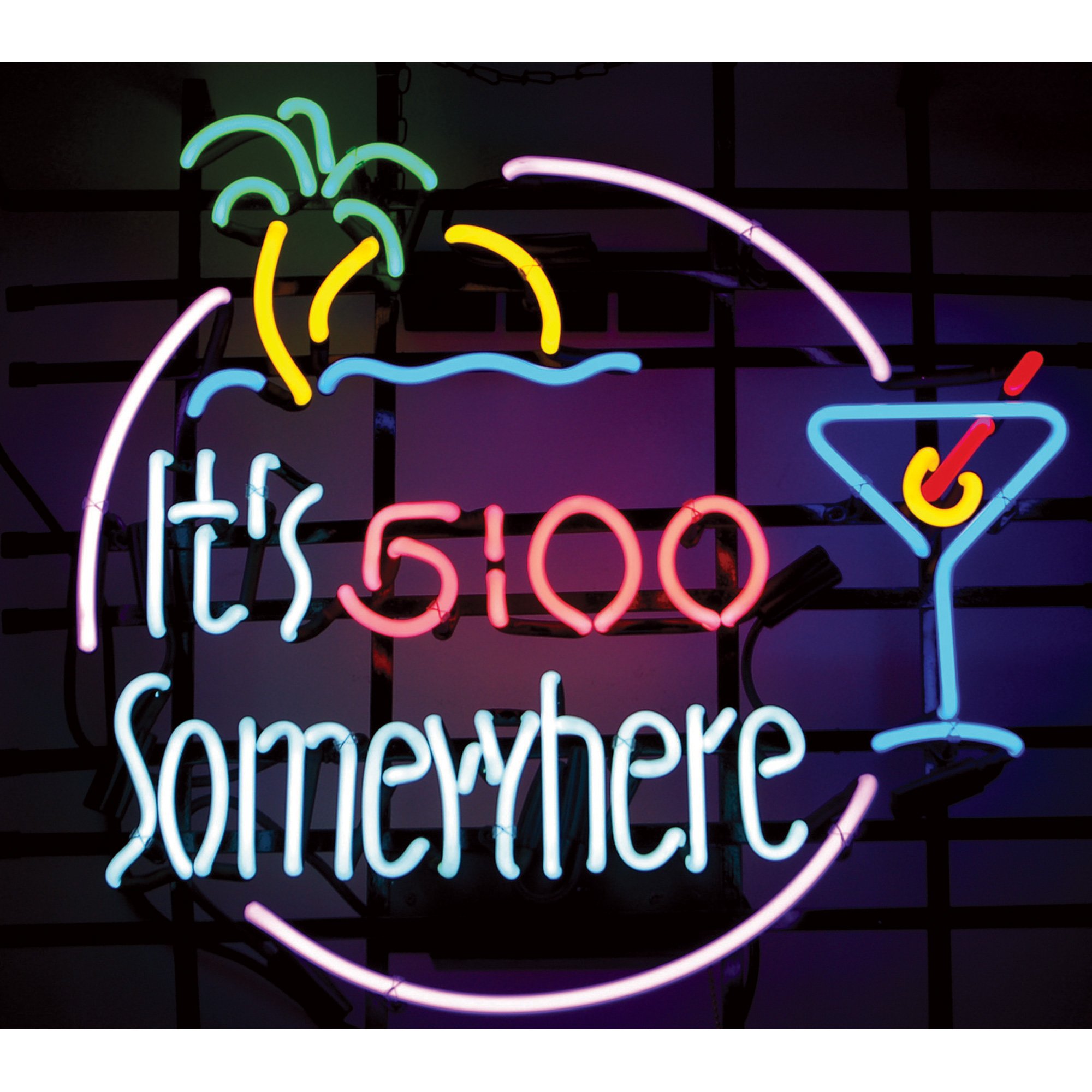 On The Edge Neon Sign — It's 5 O'Clock Somewhere, Model