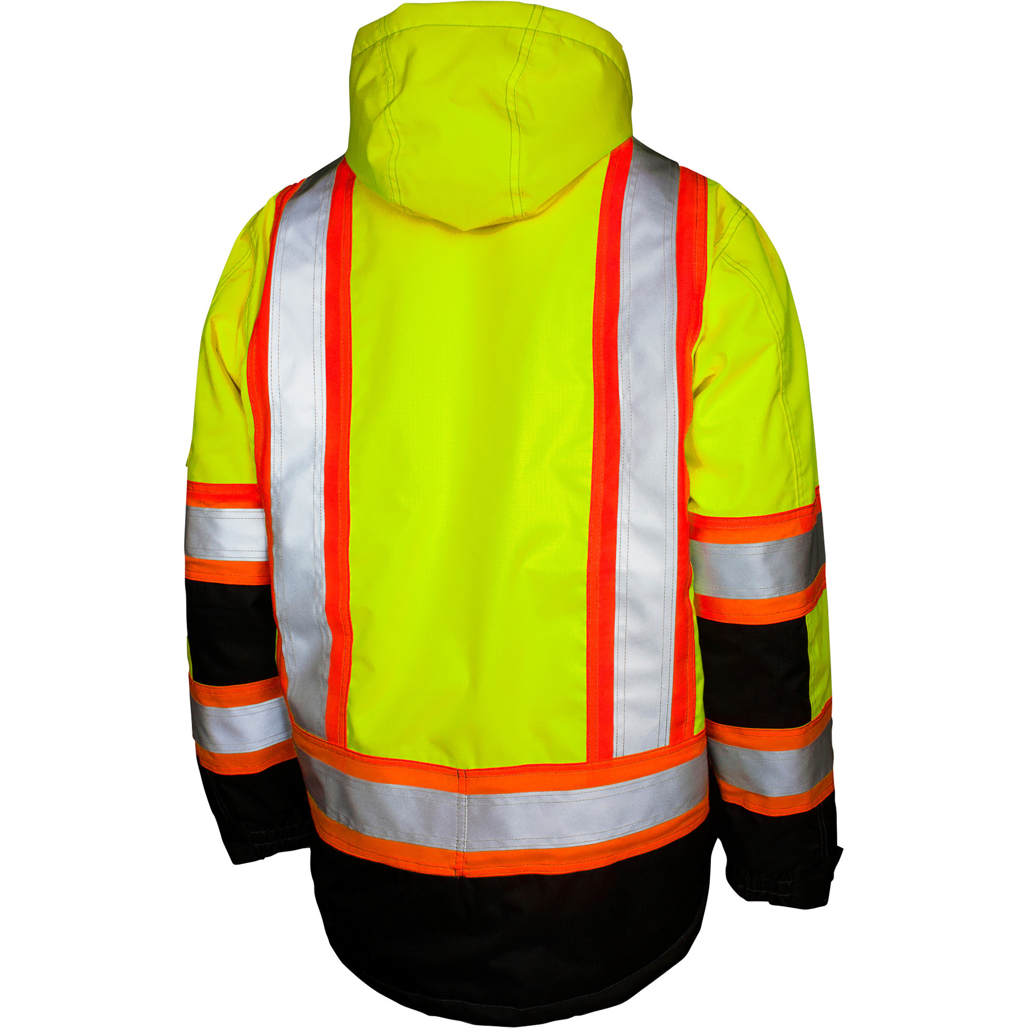 Buy JORESTECH Safety Rain Jacket Waterproof Reflective High Visibility With Detachable Hood And Interior Mesh Yellow Lime Ansi Class 3 Level 2 Type R Jk 03 4 Xl