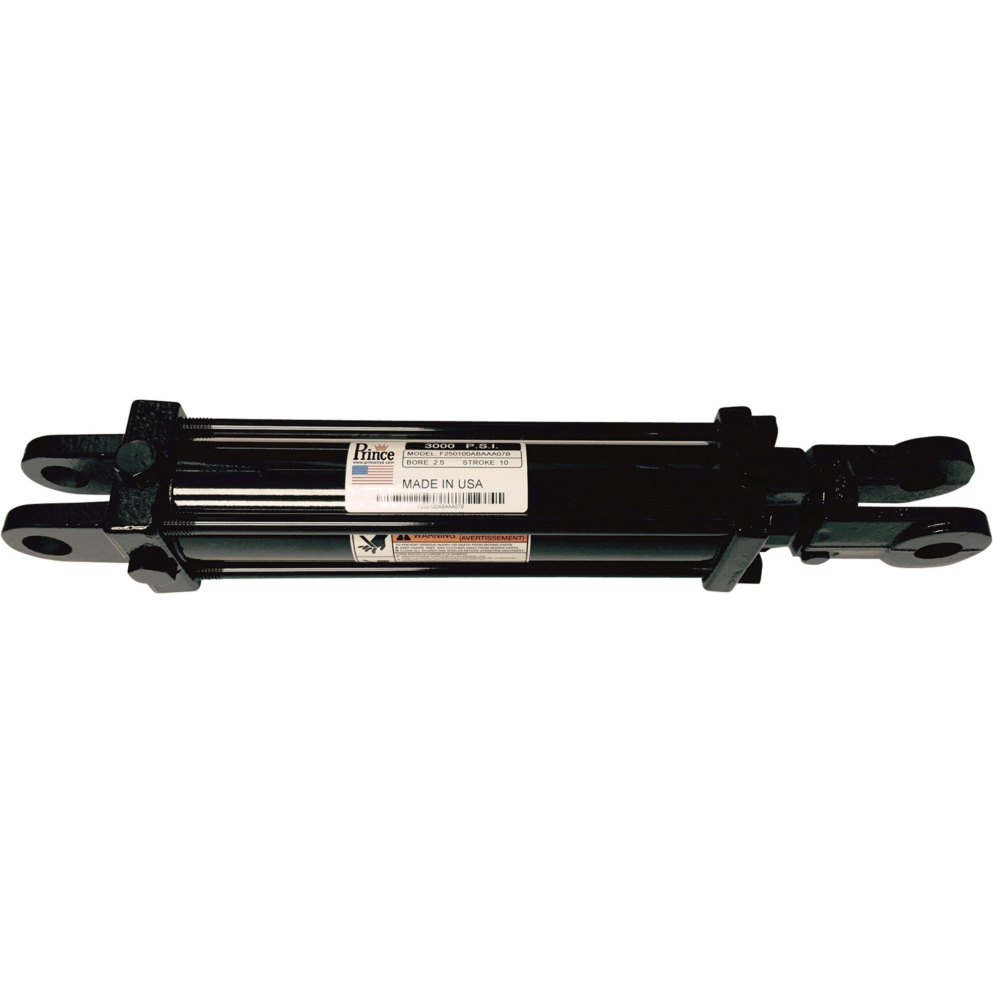 Prince Tie-Rod Hydraulic Cylinder — 3,000 PSI, 4 1/2in. Bore, 16in. Stroke, 2in. Shaft