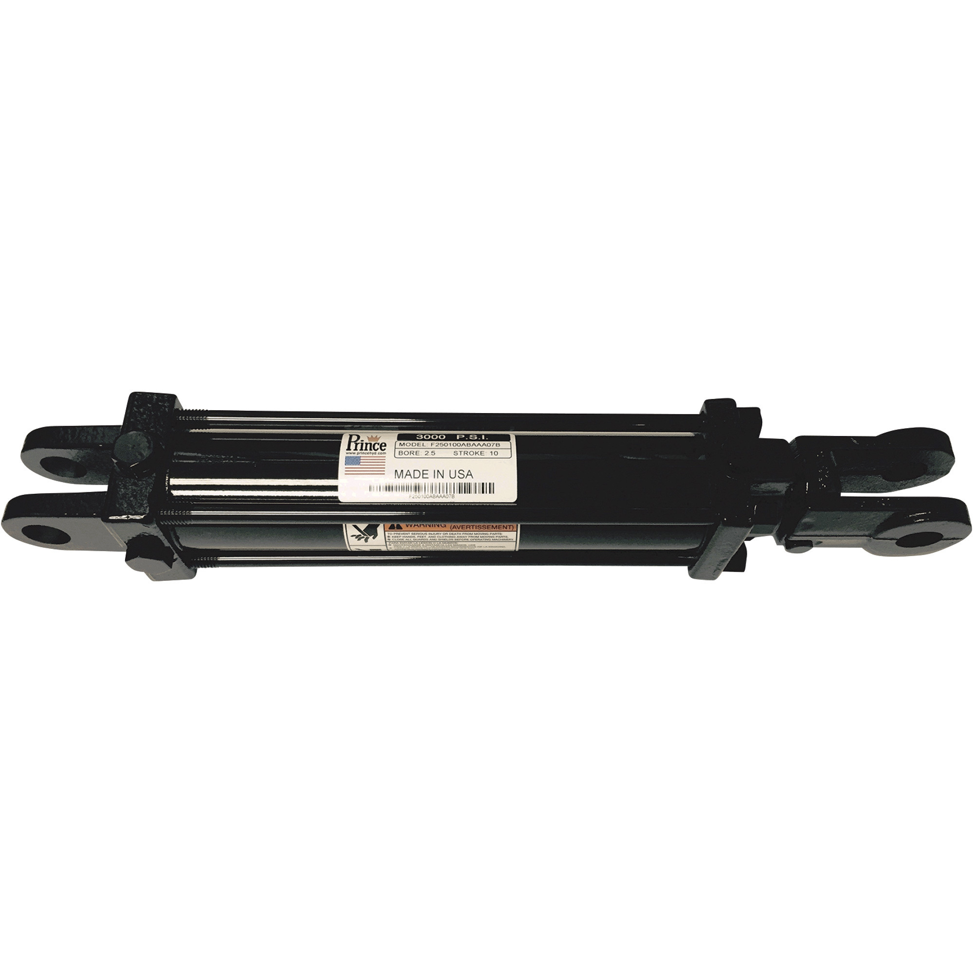 Prince Tie-Rod Hydraulic Cylinder, 3,000 PSI, 5in. Bore, 24in. Stroke, 2in. Shaft