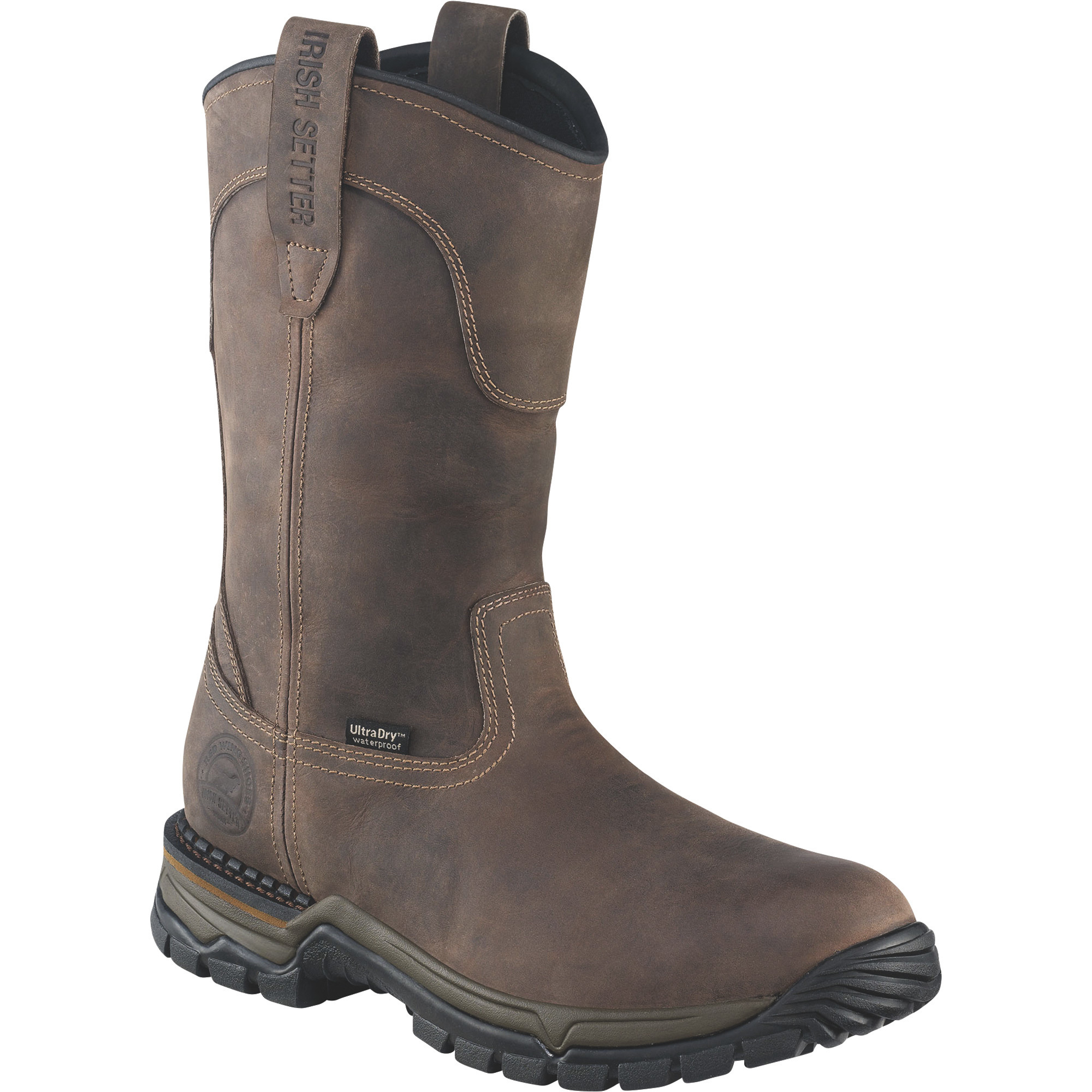 Irish Setter by Red Wing Men's 11in. Two Harbors Waterproof Wellington Steel Toe Boots - Brown, Size 10