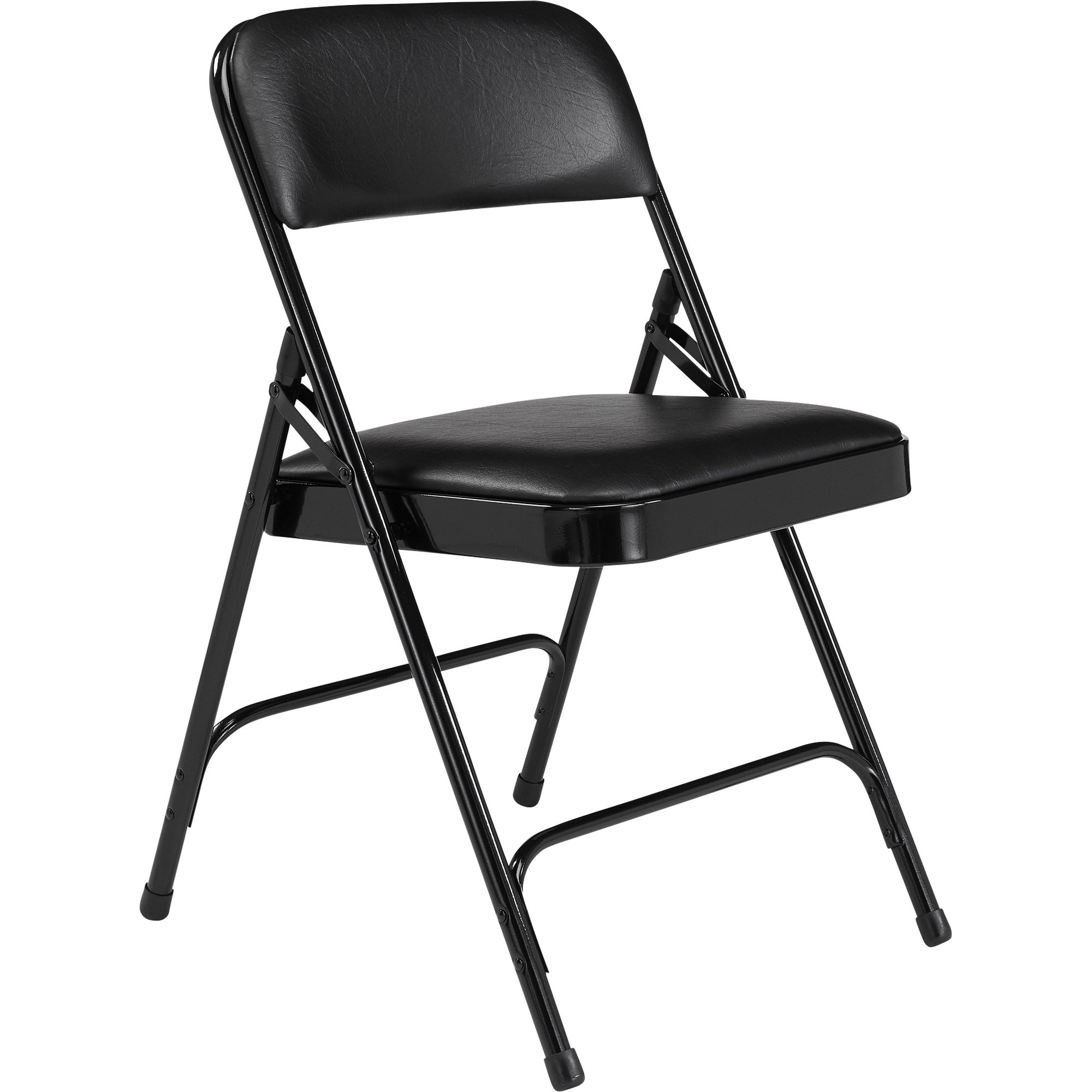 National Public Seating Vinyl Folding Chairs — Set of 4