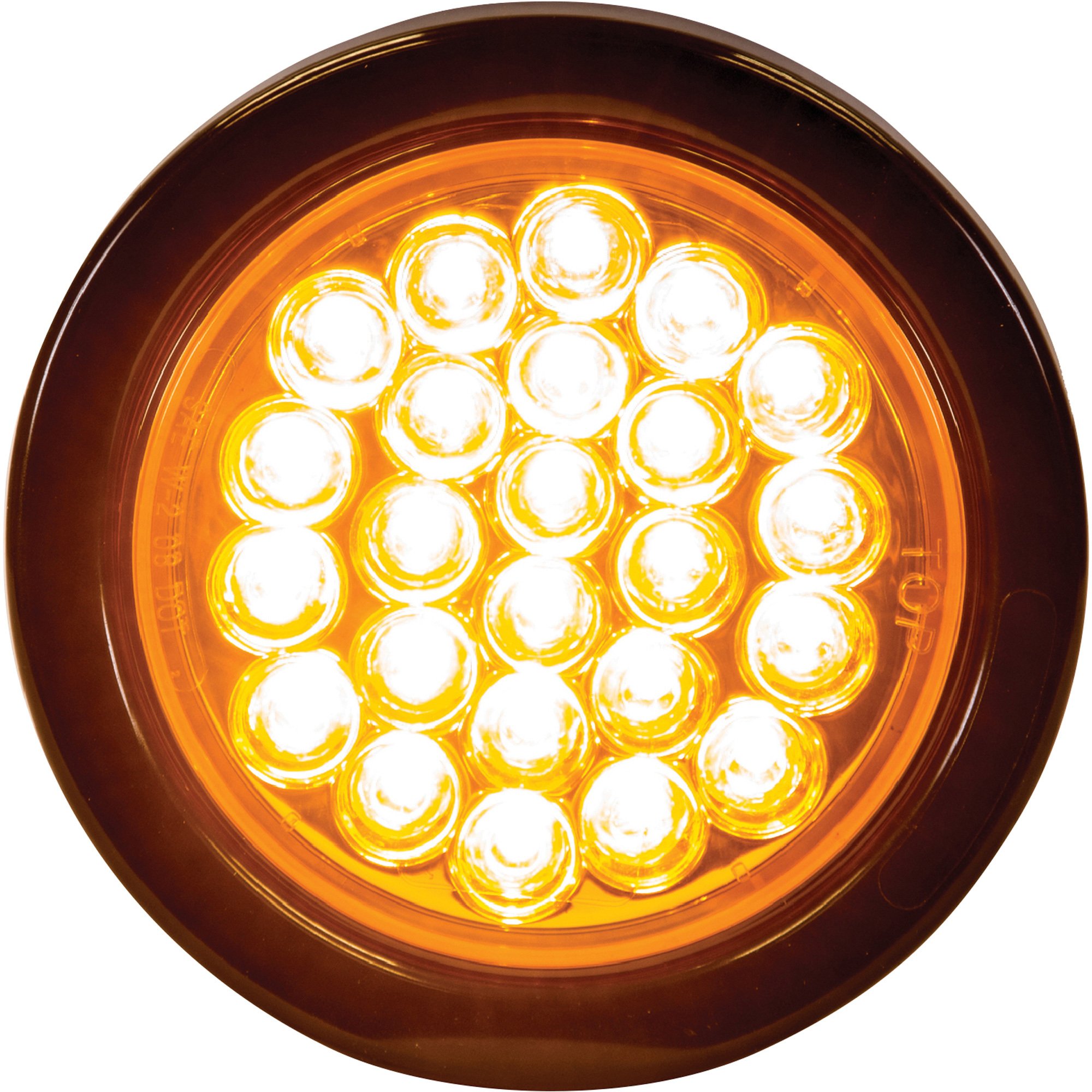Buyers Products Company Recessed LED Semi-Truck Warning Light — 4in. Round