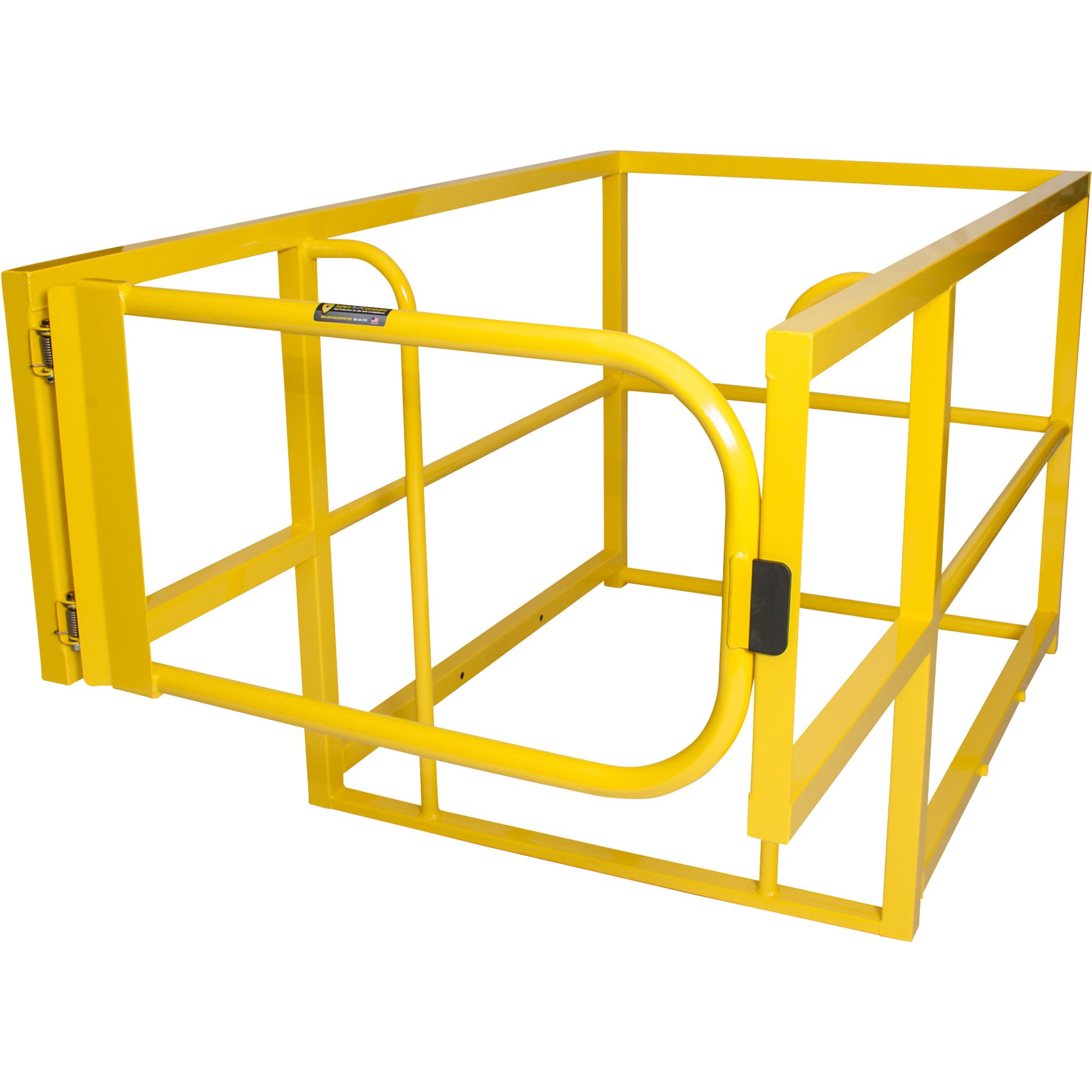Safety Rail Company Hatch Guard Self-Closing Gate, Yellow