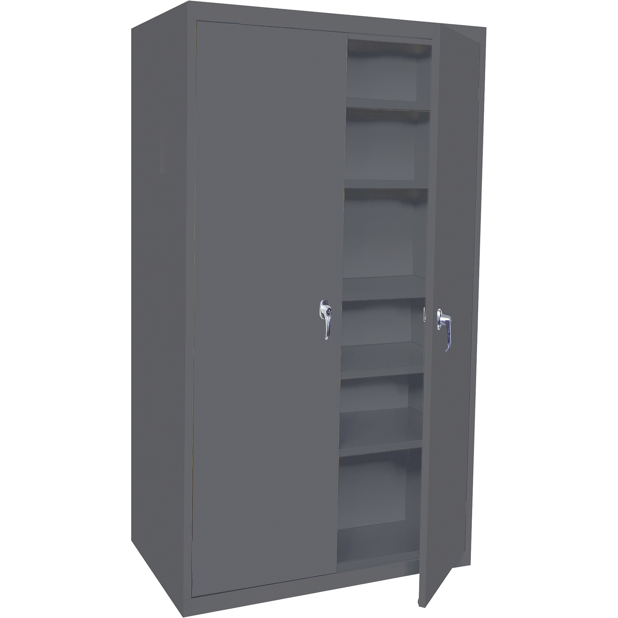 Steel Cabinets USA Storage Cabinet, Charcoal, 3 Adjustable Shelves/2 Fixed Shelves, 36in.W x 18in.D x 78in.H, Model# 5-7818-AF-CHAR