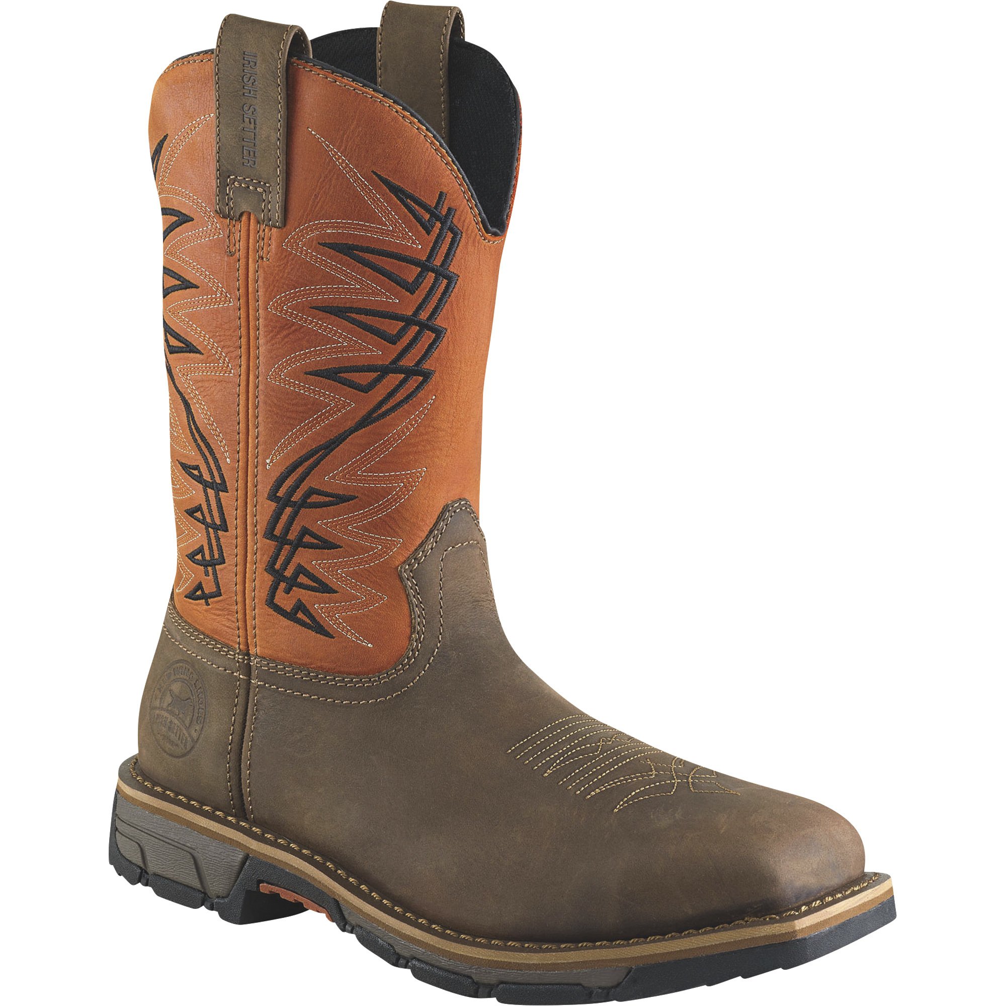 Irish Setter Men s 11in. Marshall Men s Steel Toe EH Pull On Waterproof Work Boots Brown Rust Size 8 1 2 Northern Tool