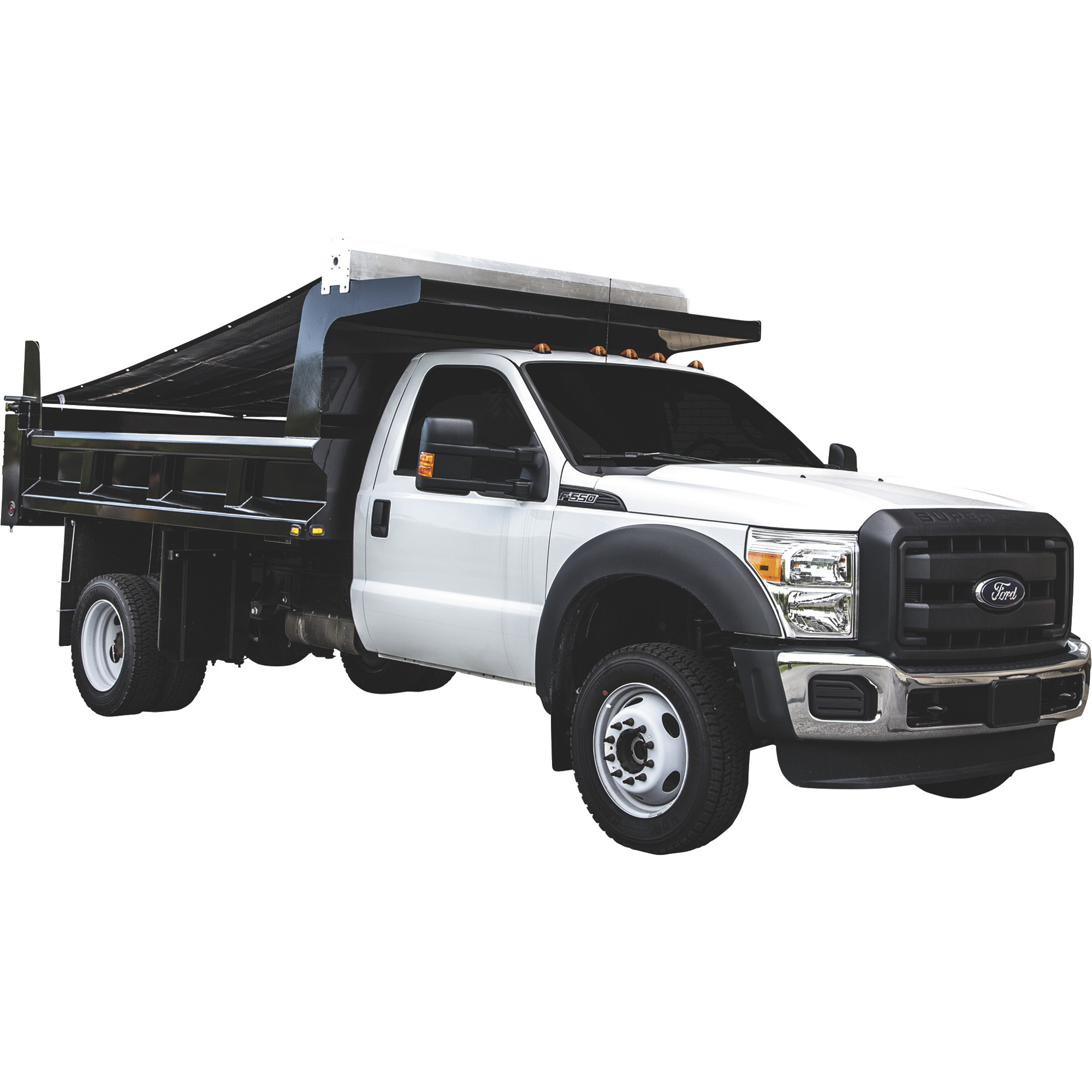 Buyers Products Pull-Style Tarp System with Spring Assist, Includes 7.5 x 15 ft Tarp, 96 in. Between Side Plates, Model# 554275152