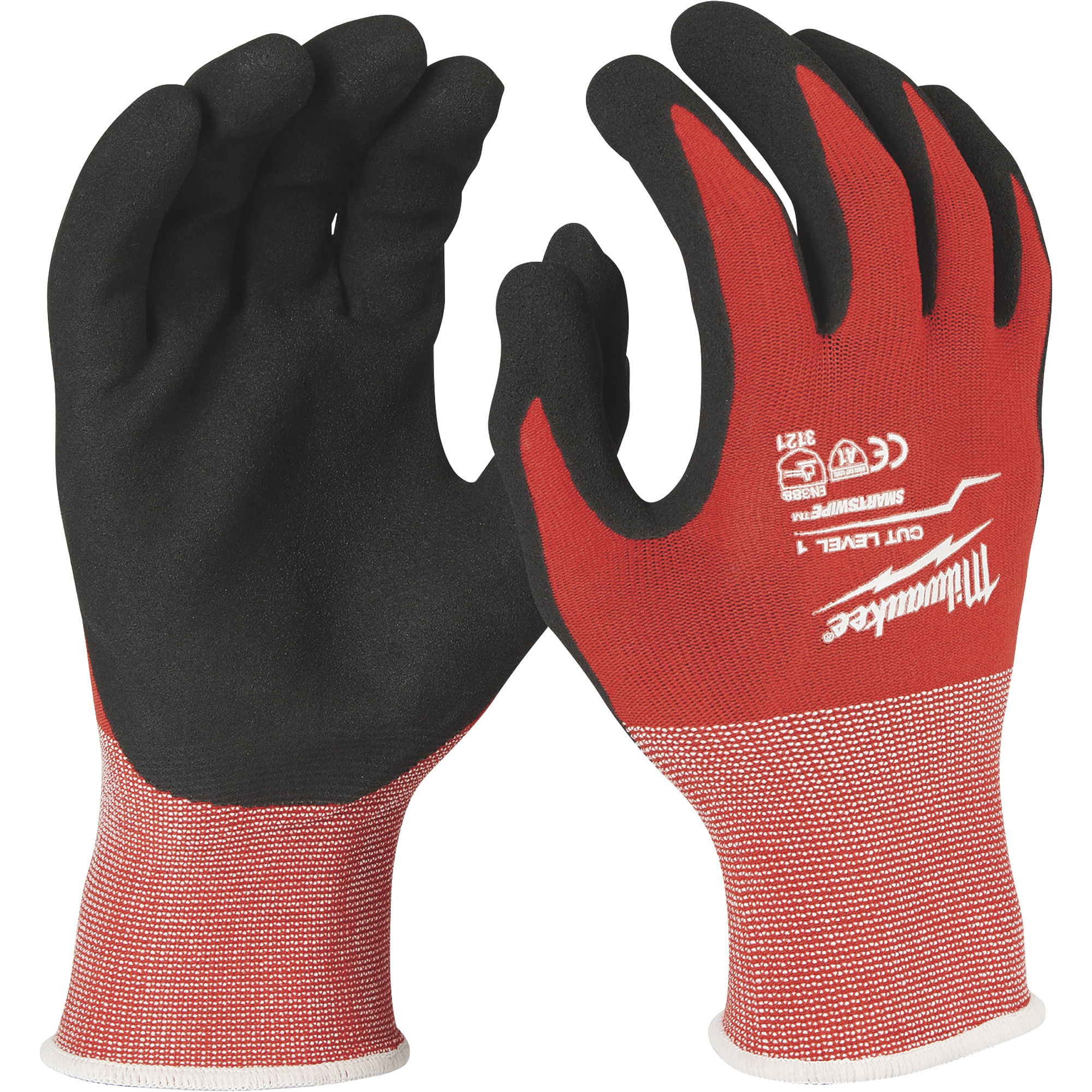 Milwaukee Men's Cut-Resistant Level 1 Nitrile Work Gloves