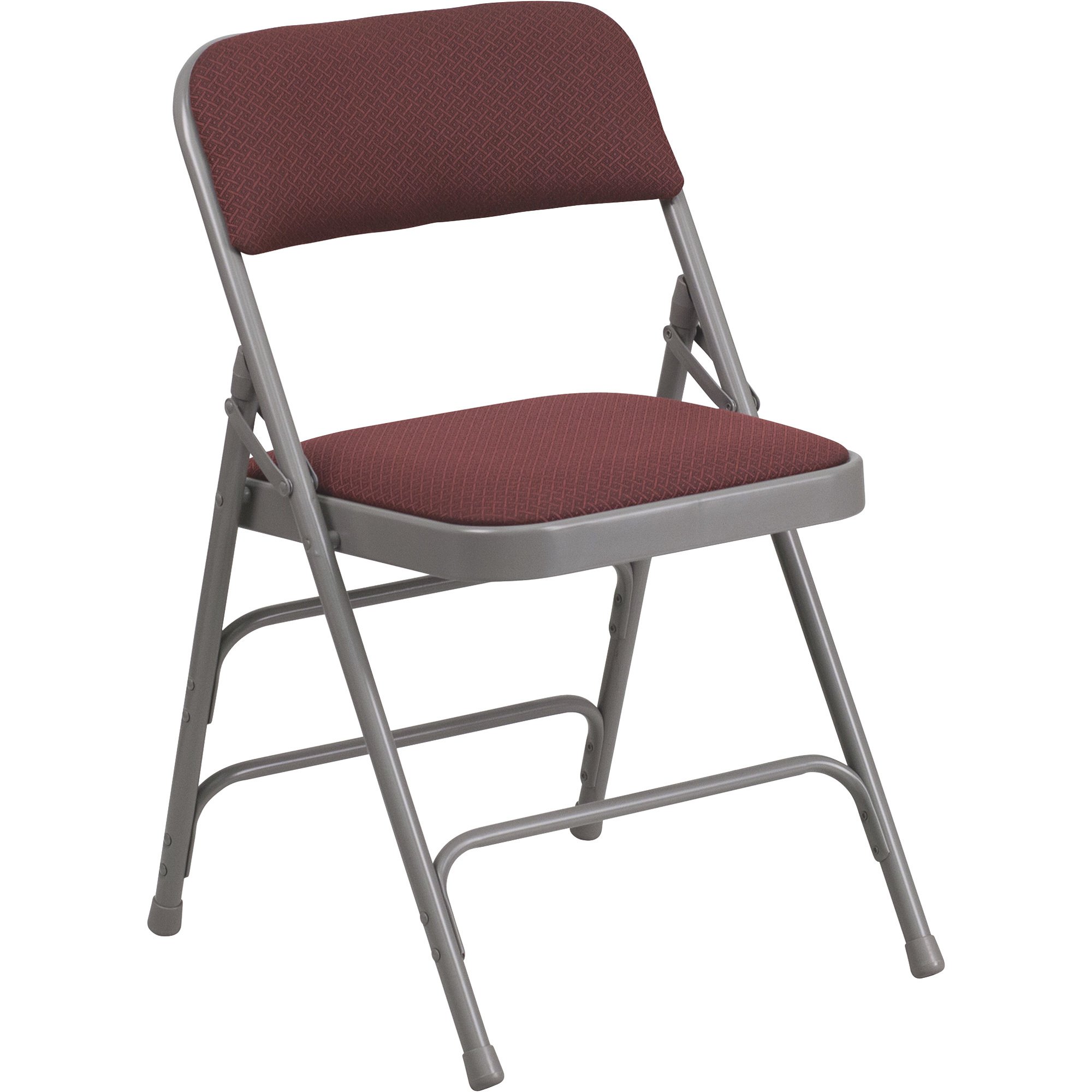 Flash Furniture Fabric Metal Folding Chair with 1in. Padded Seat, 18.75in.W x 18in.D x 30in.H