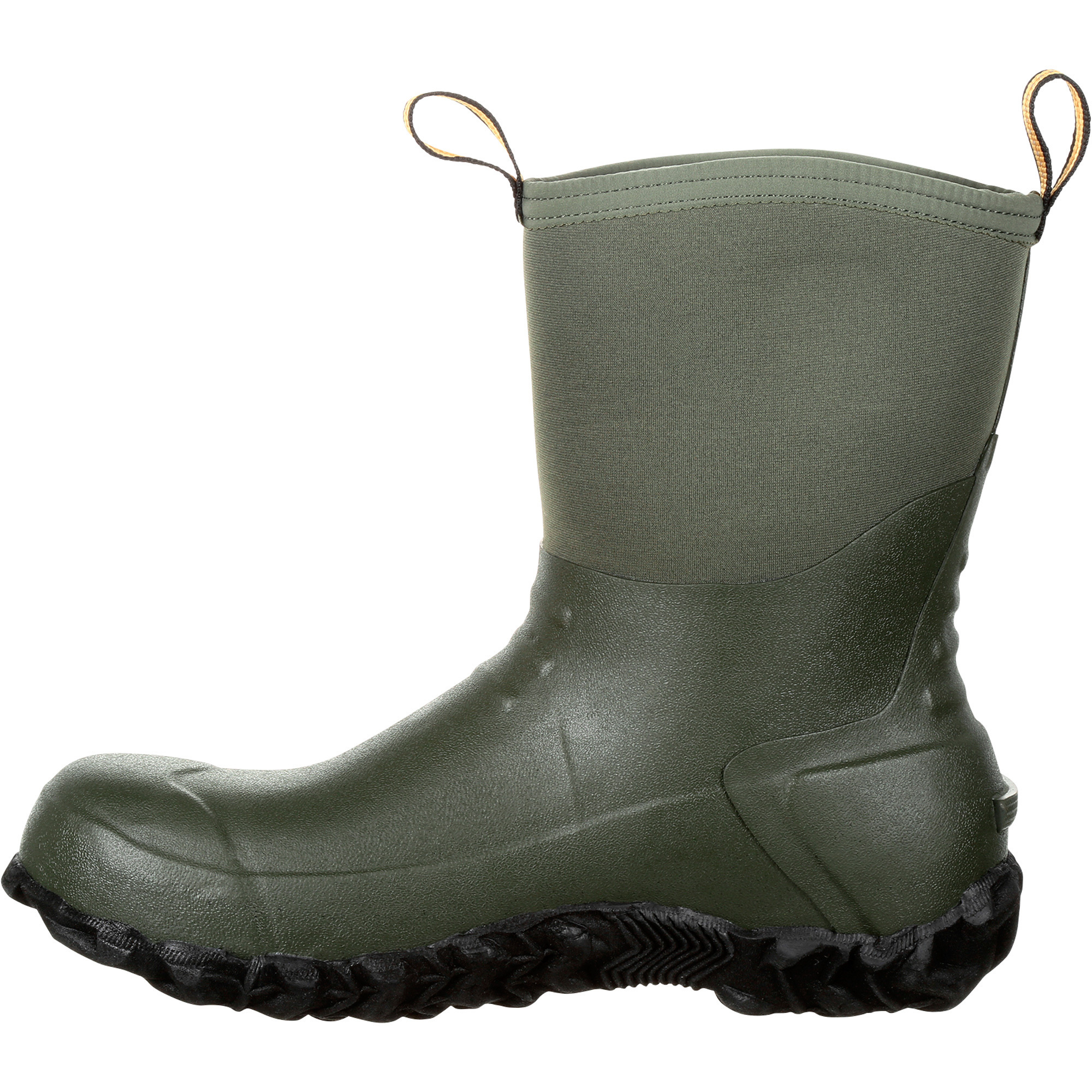 Georgia Men's 10in. Waterproof Mid Rubber Boots, Green, Size